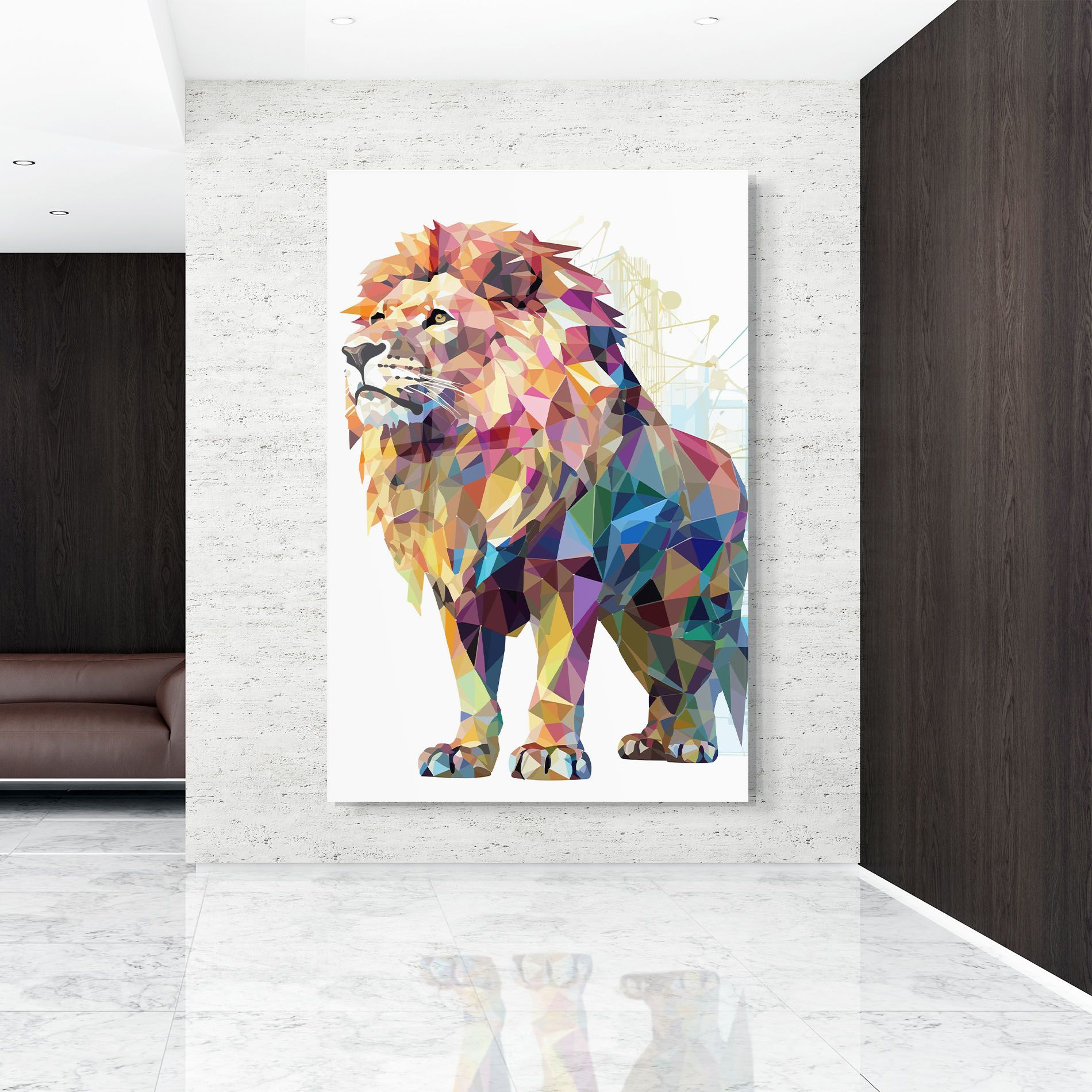 Artistic Lion mockup 9