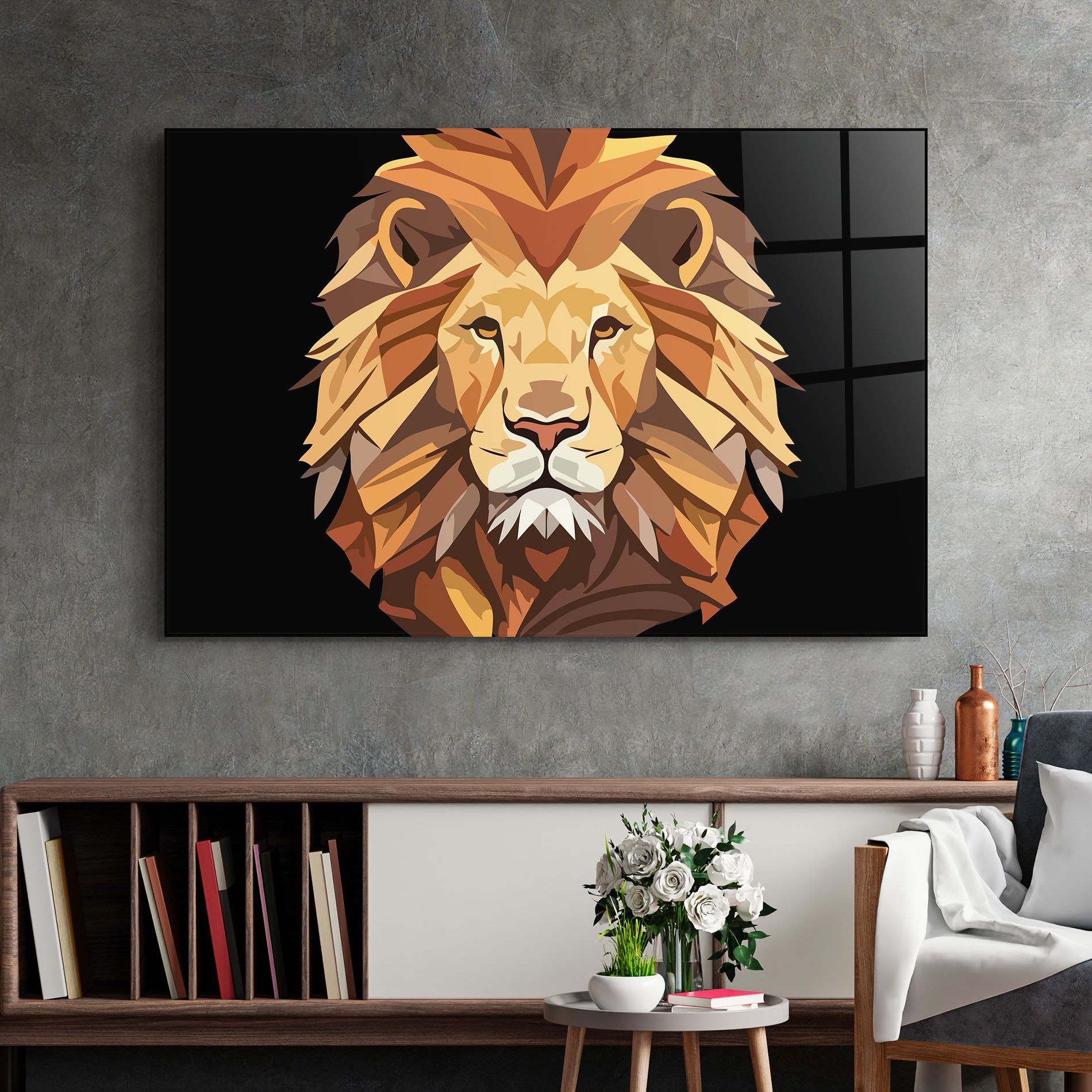 Cartoon Lion mockup 2