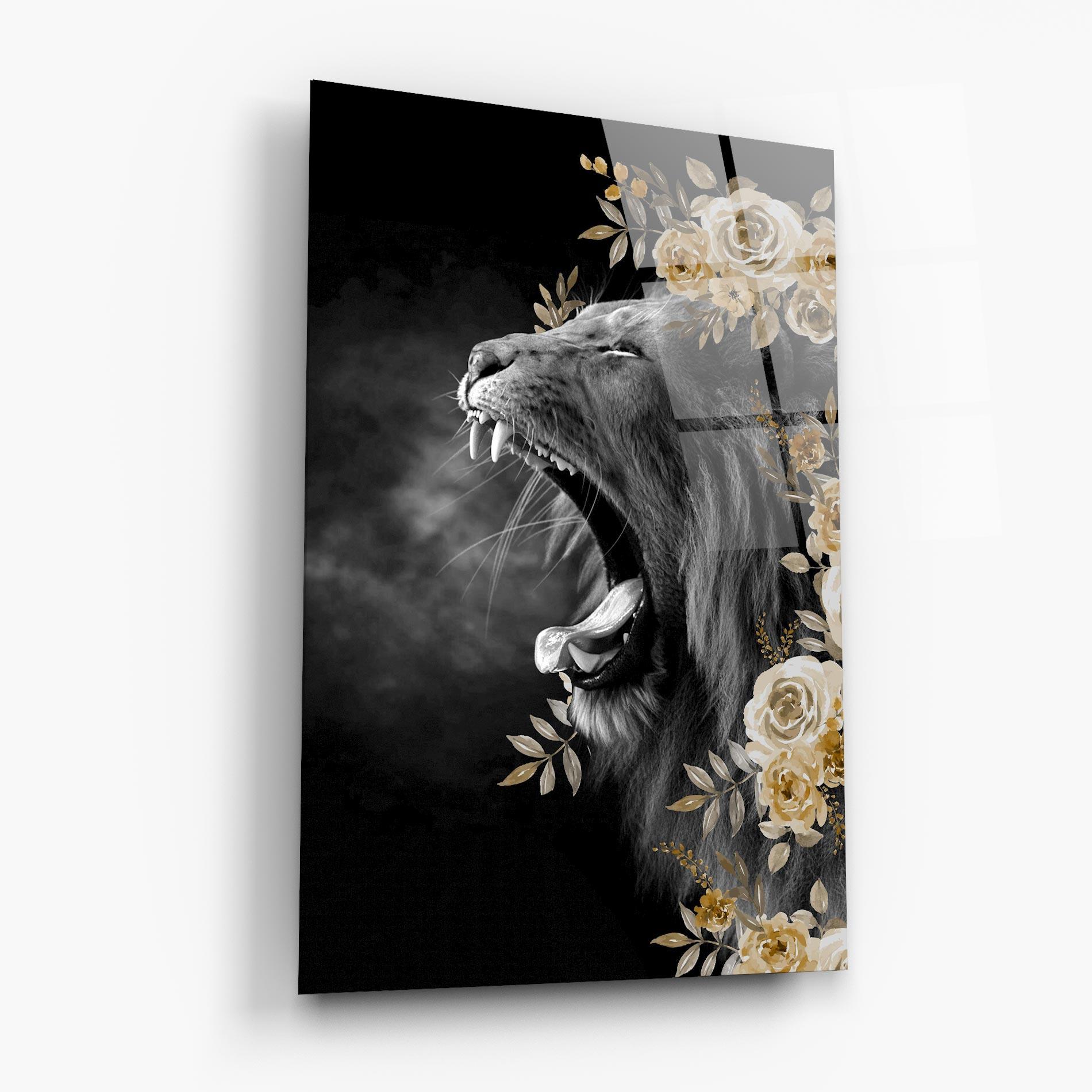 Üvegkép Roaring Flowers mockup 6