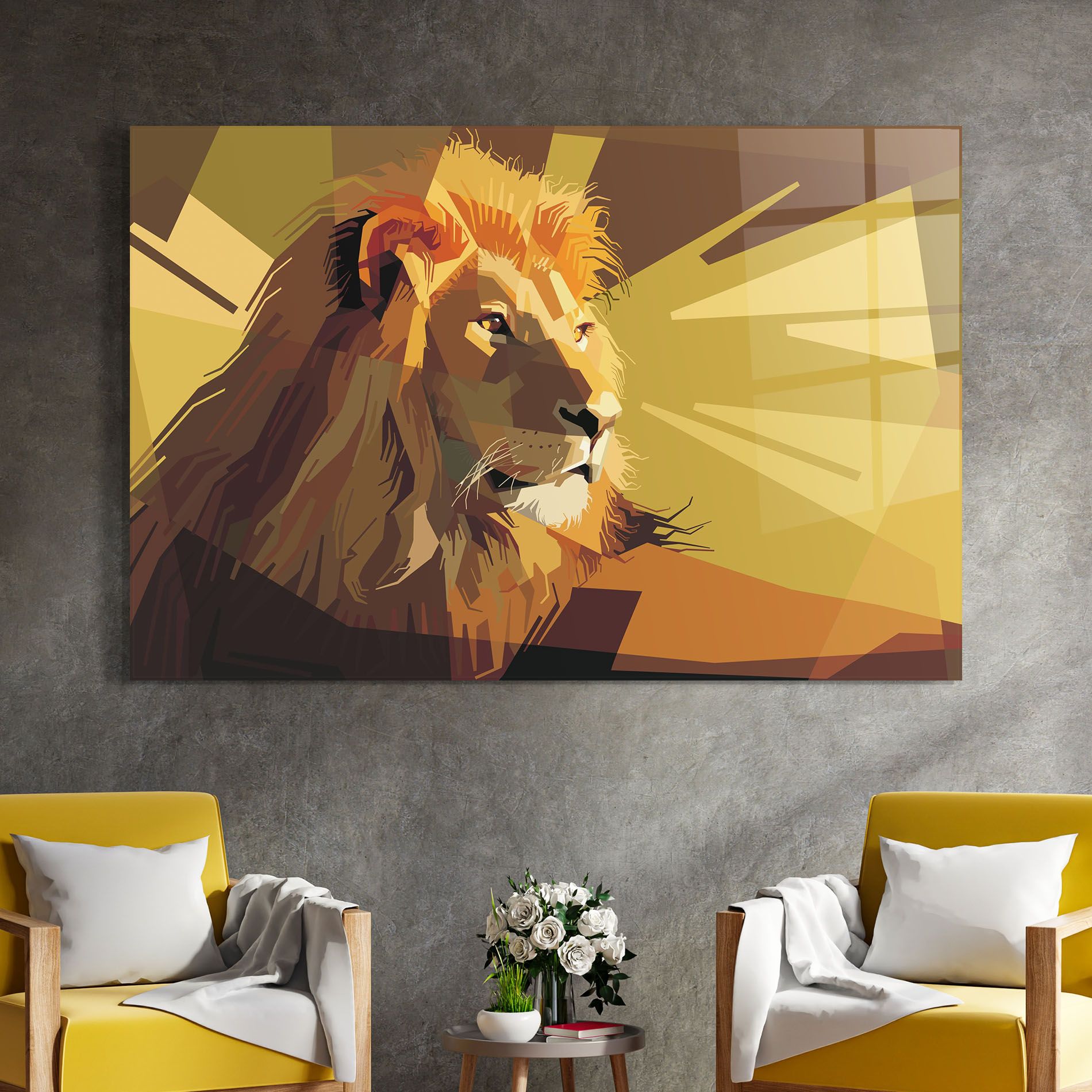 Lion Art mockup 4