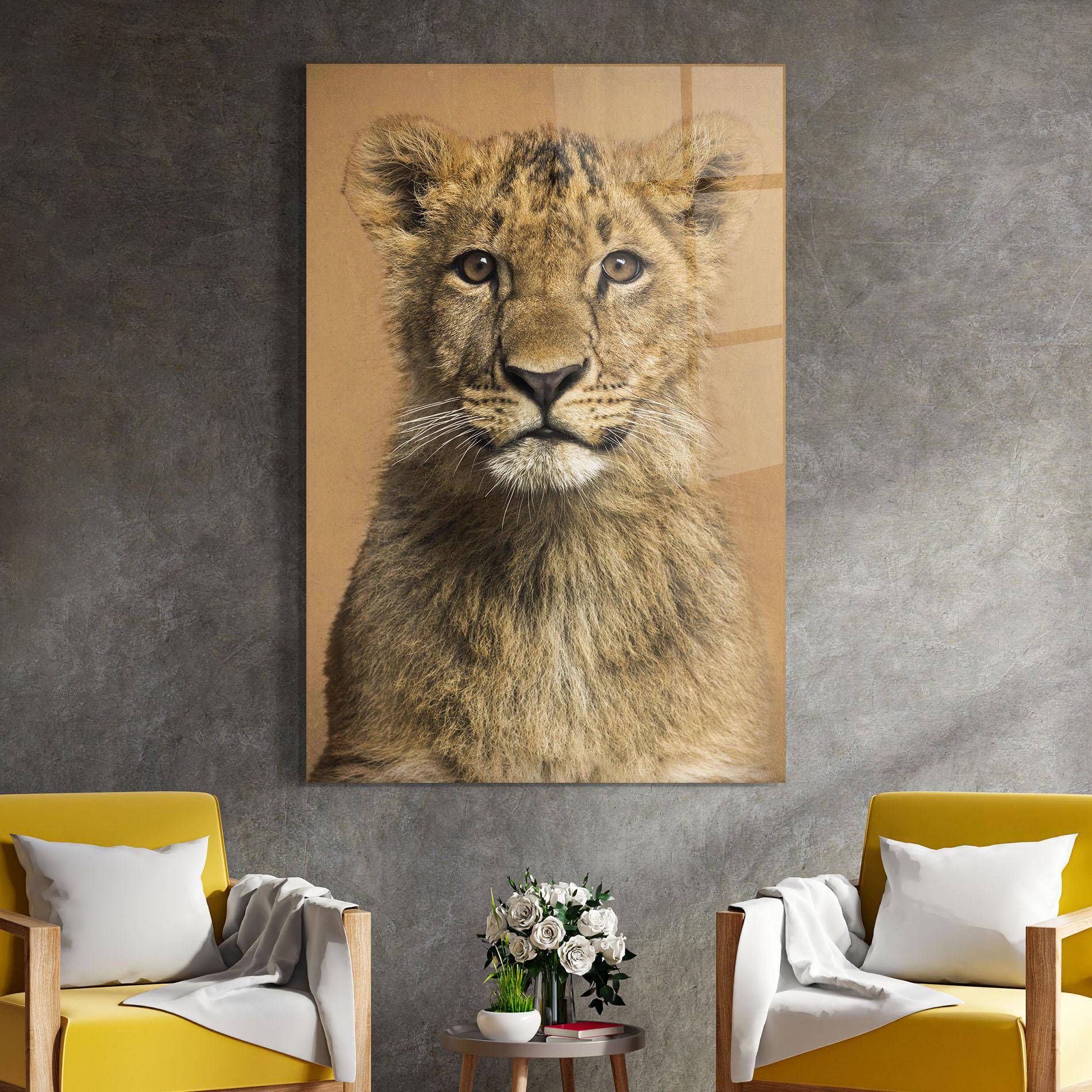 Üvegkép Baby Lion mockup 4