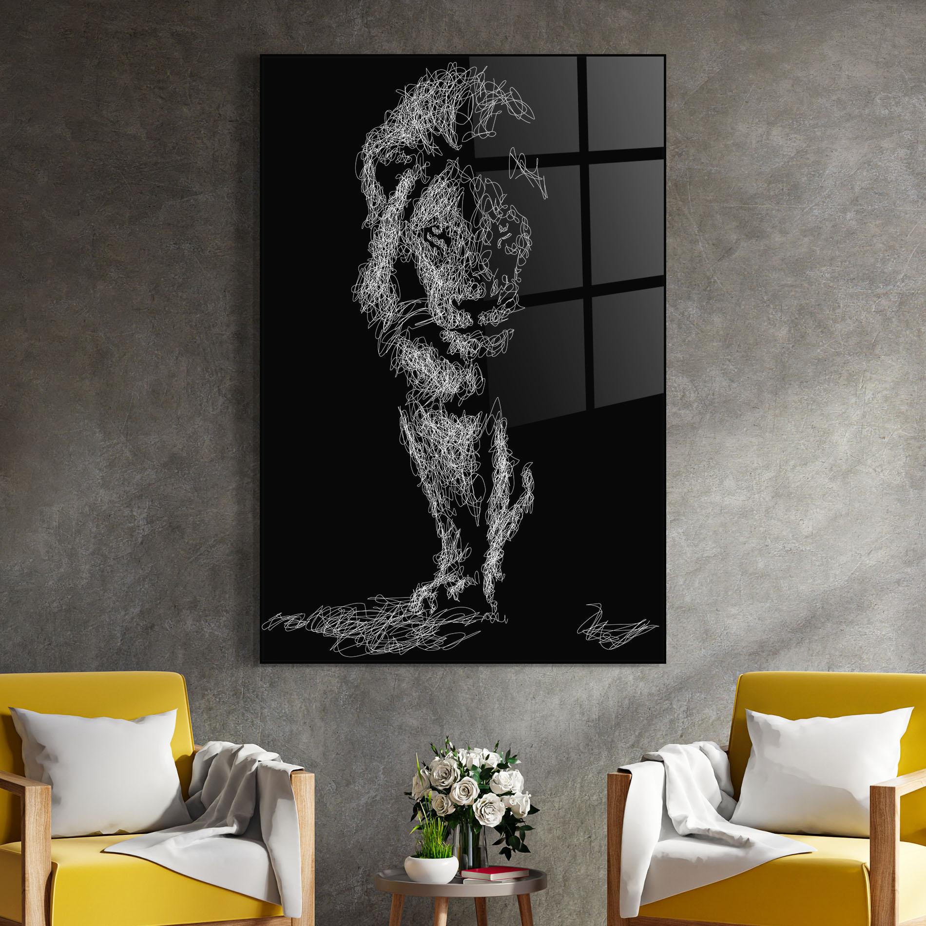 Üvegkép Lion Signature mockup 4