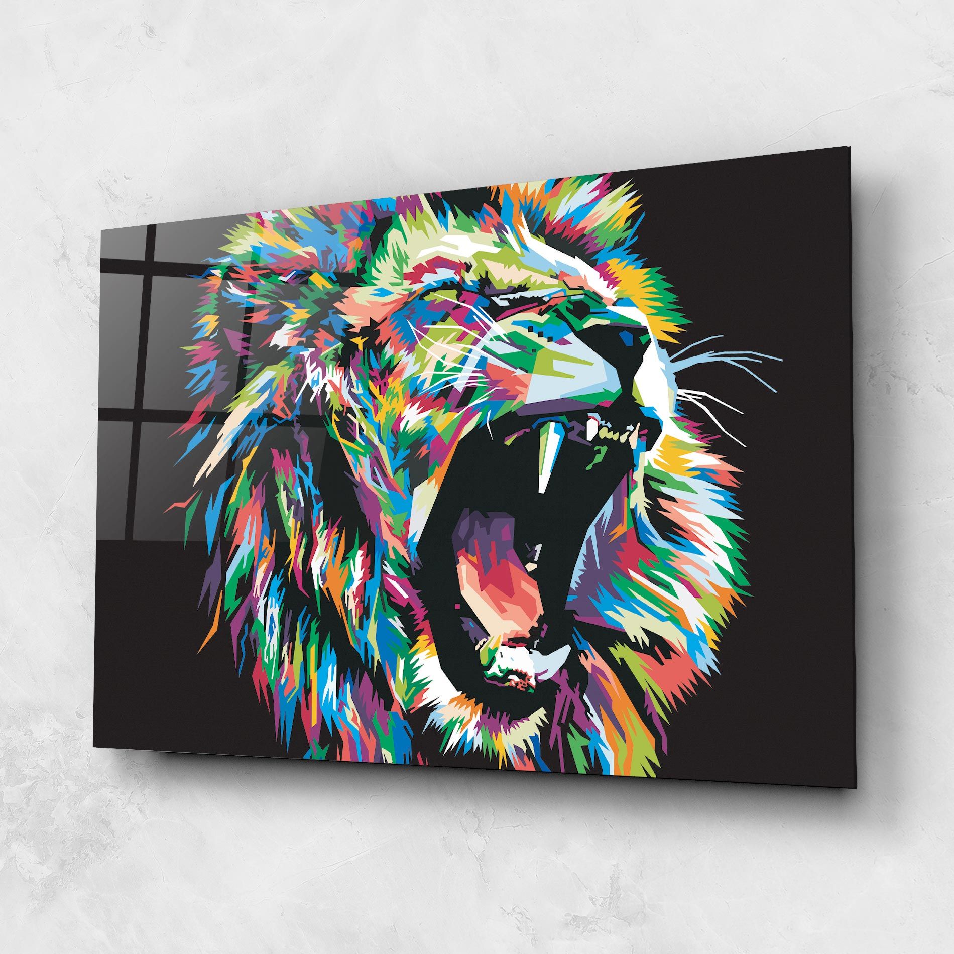 Green Blue Lion mockup 1