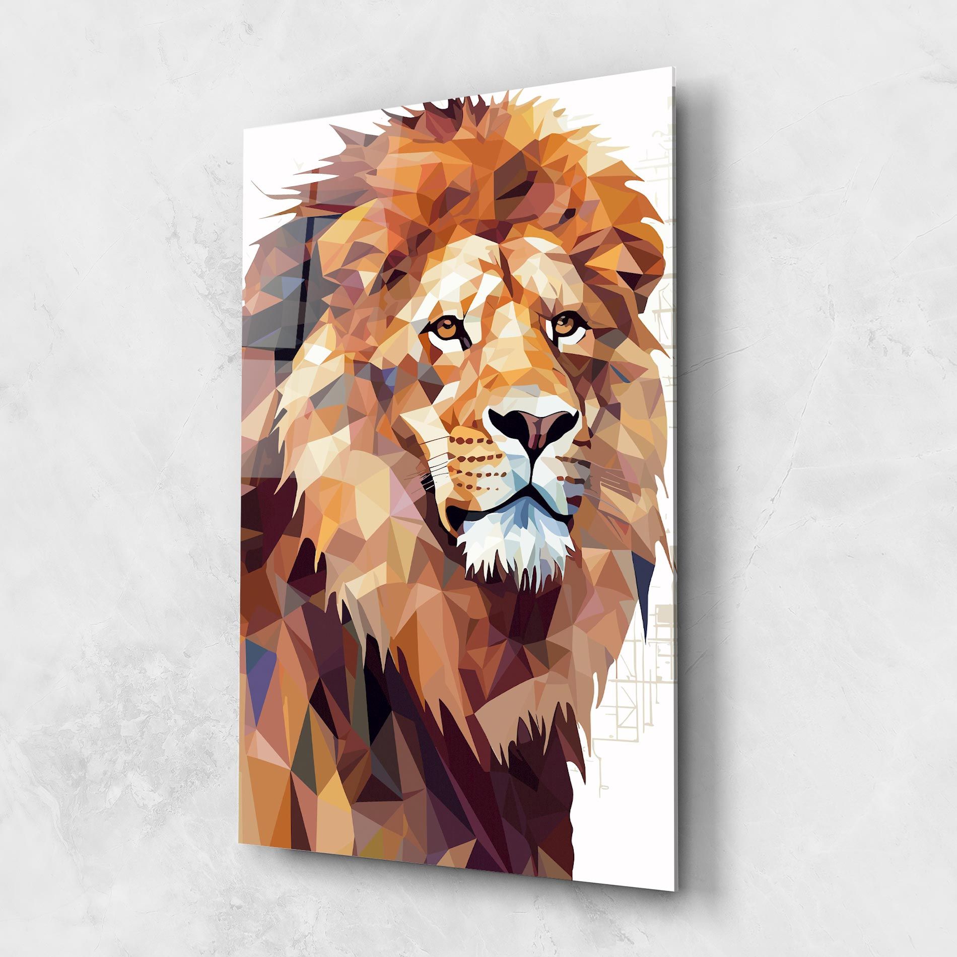 Artistic Lion Head mockup 1