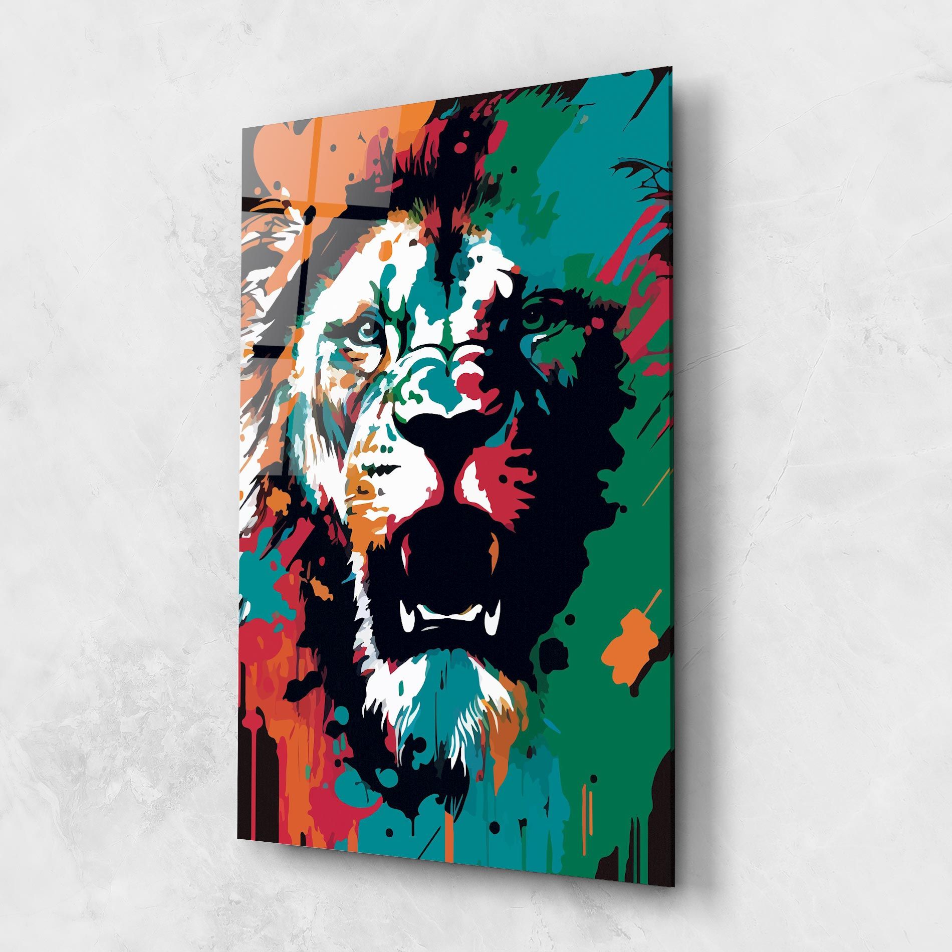 Blue Green Lion mockup 1