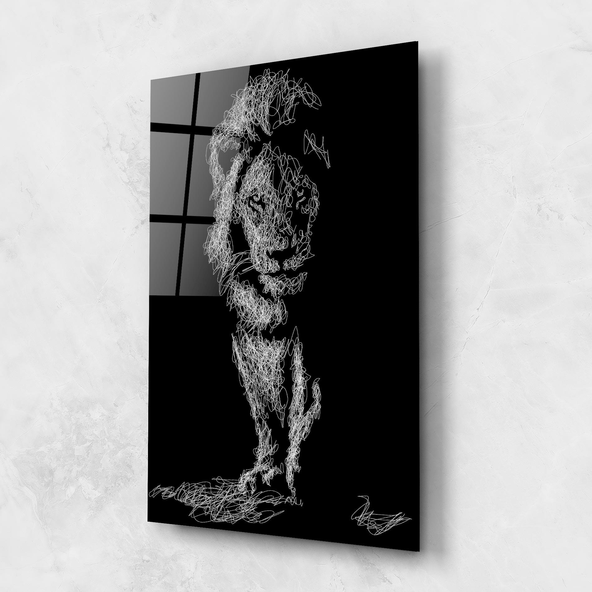 Üvegkép Lion Signature mockup 1