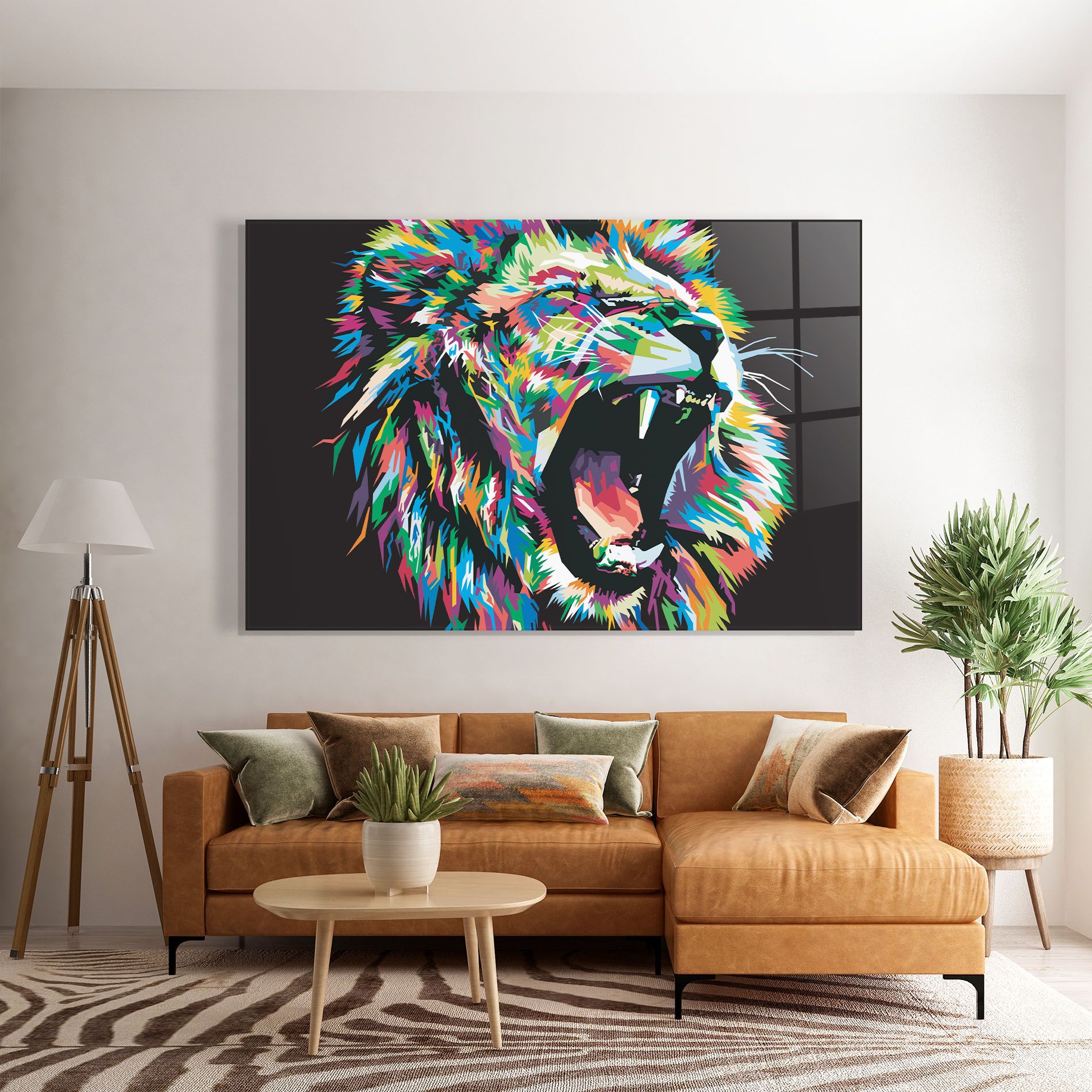 Green Blue Lion mockup 7