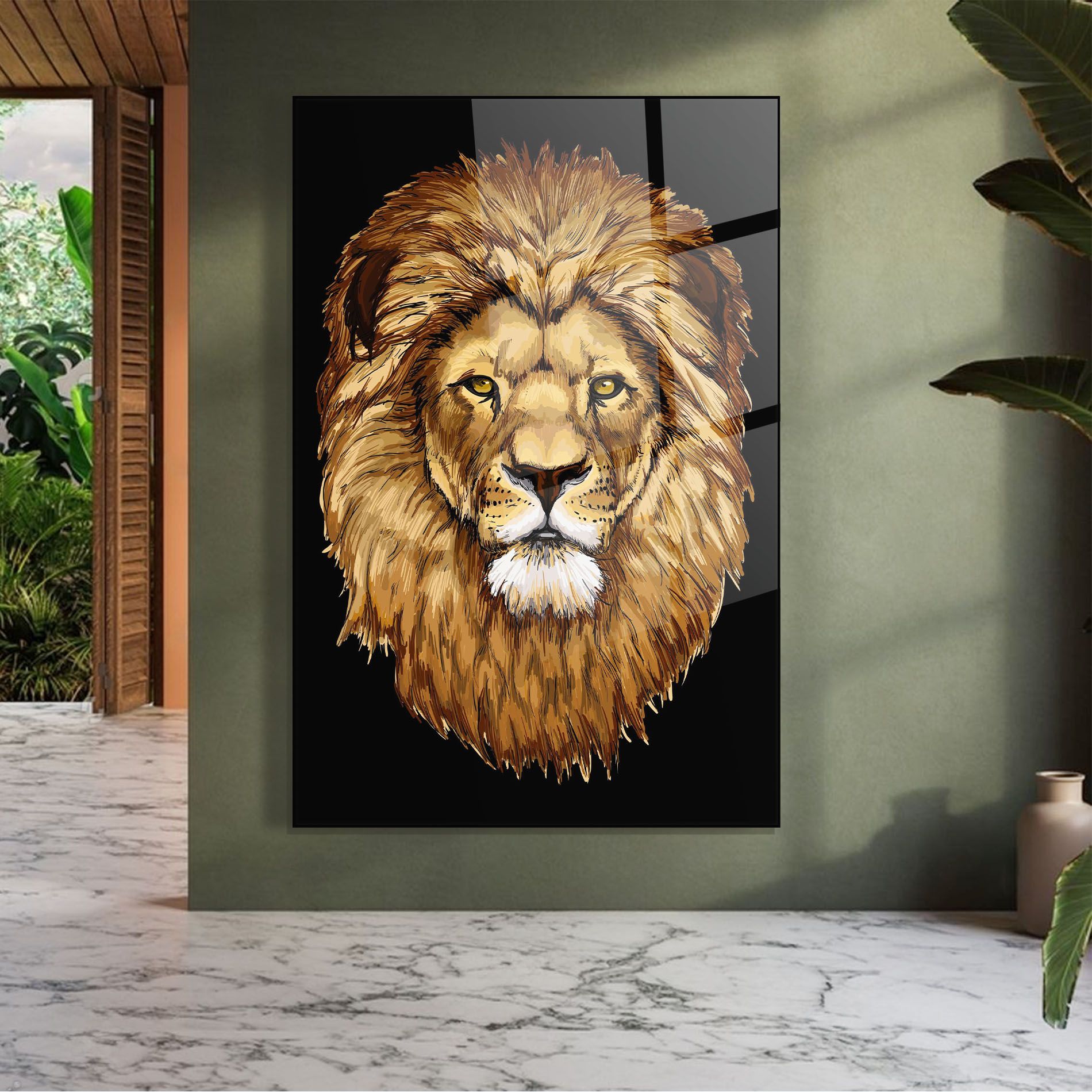 Lion Head mockup 7