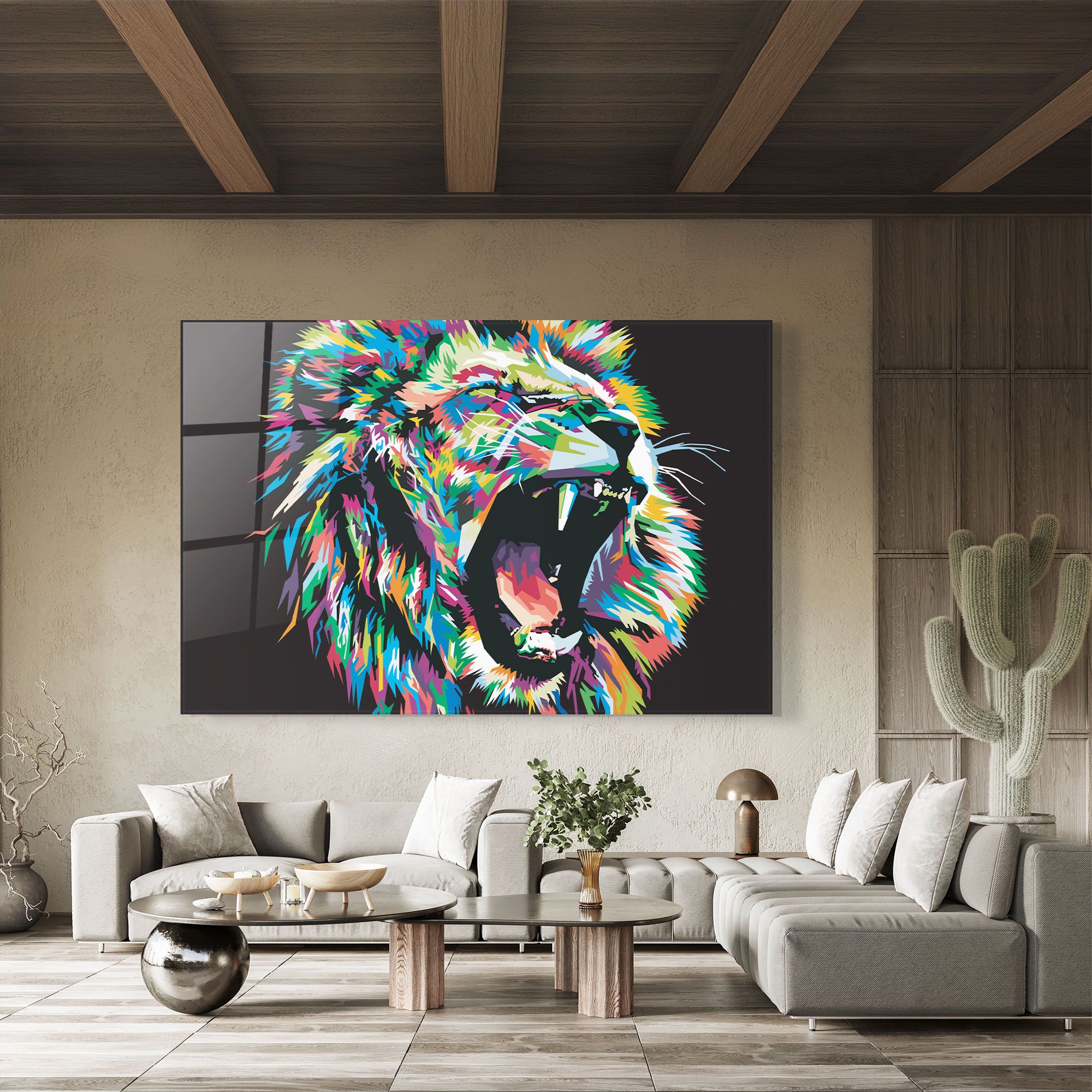 Green Blue Lion mockup 8