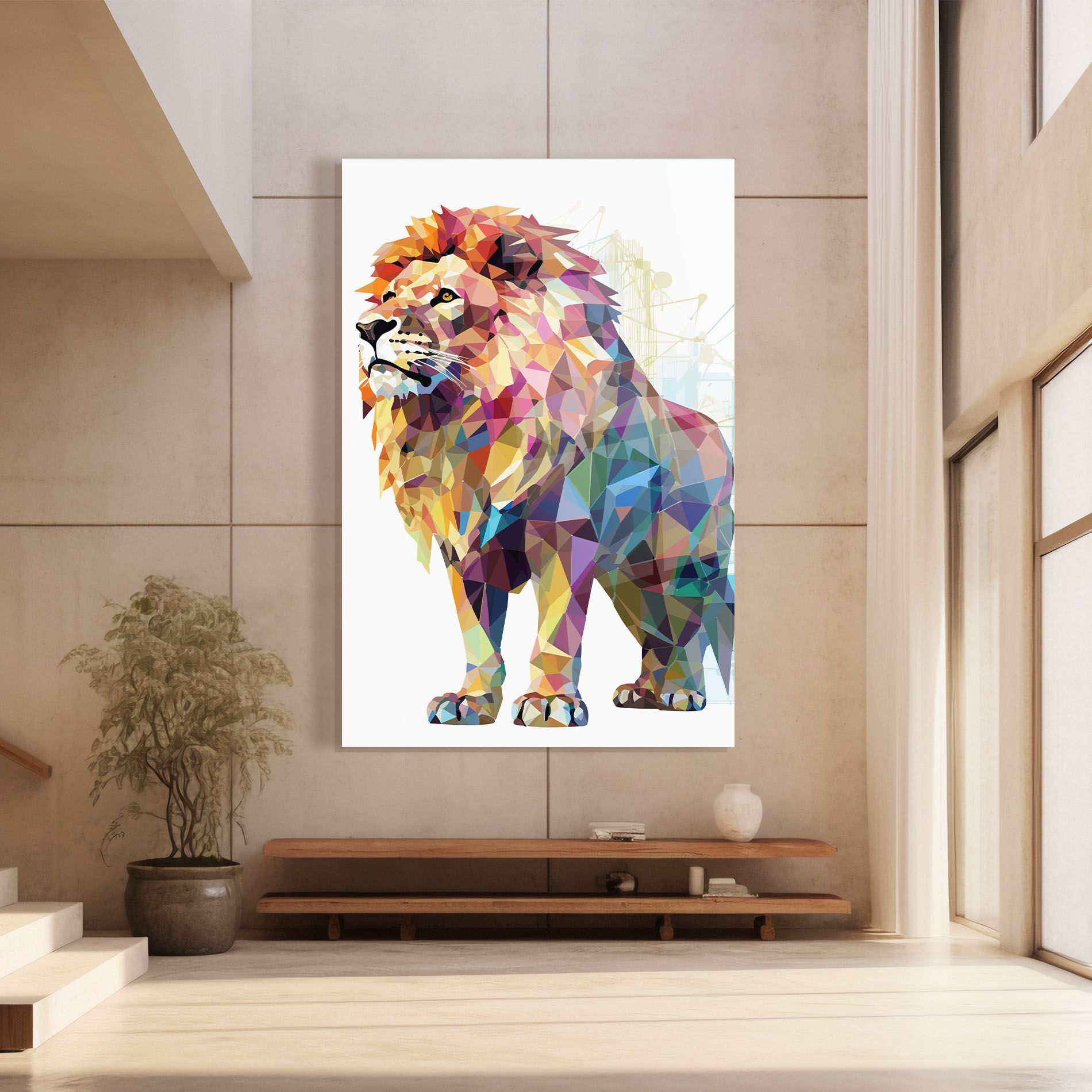 Artistic Lion mockup 8