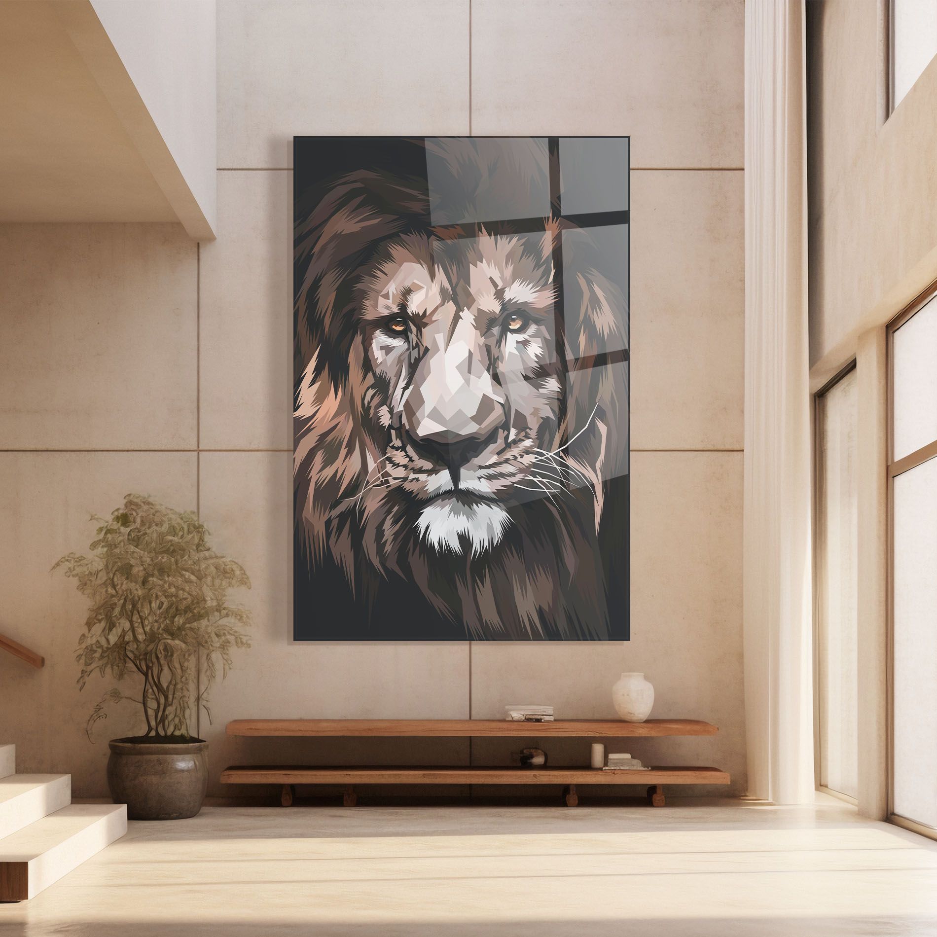 Lion Art Close Up mockup 8