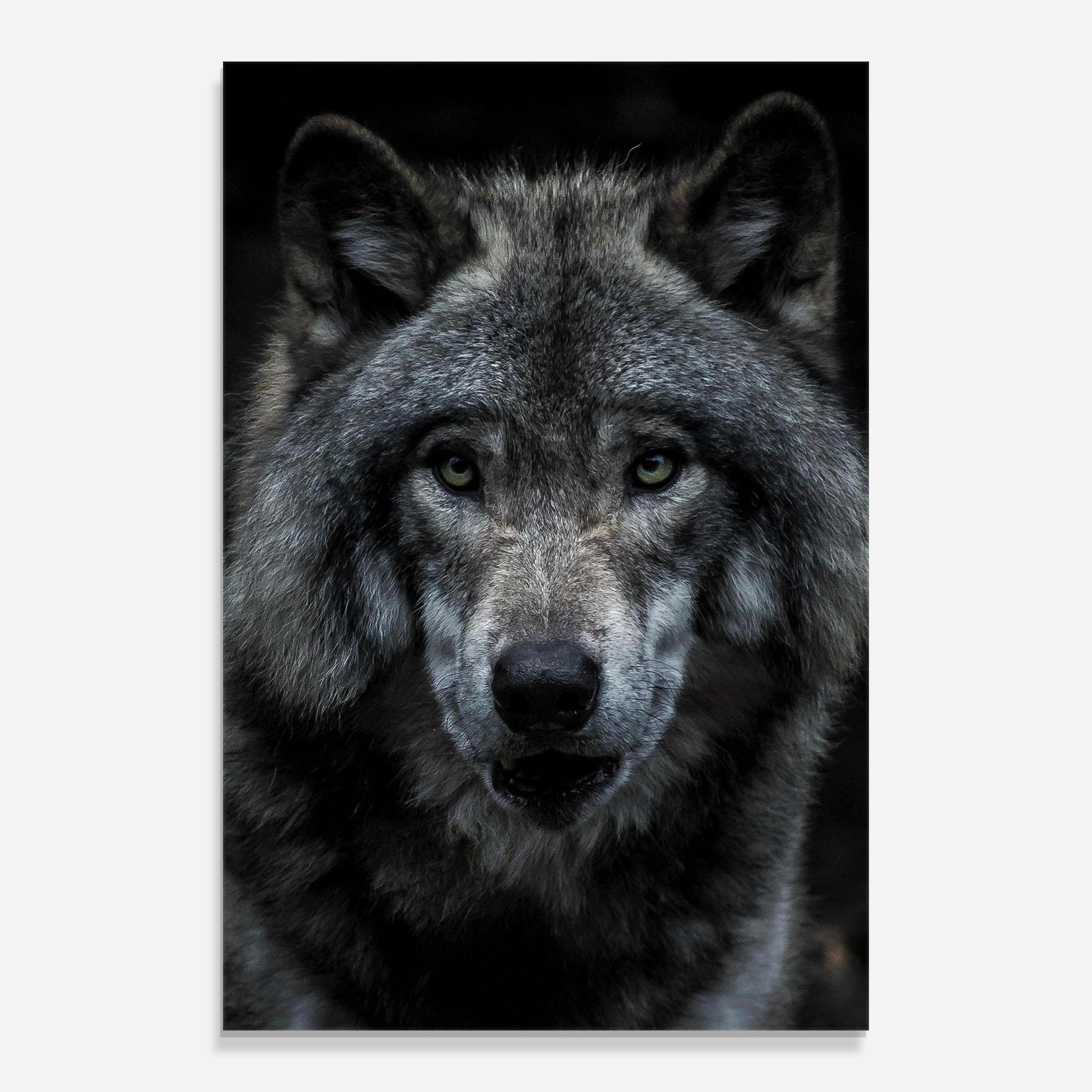 Üvegkép Angry Wolf mockup 0