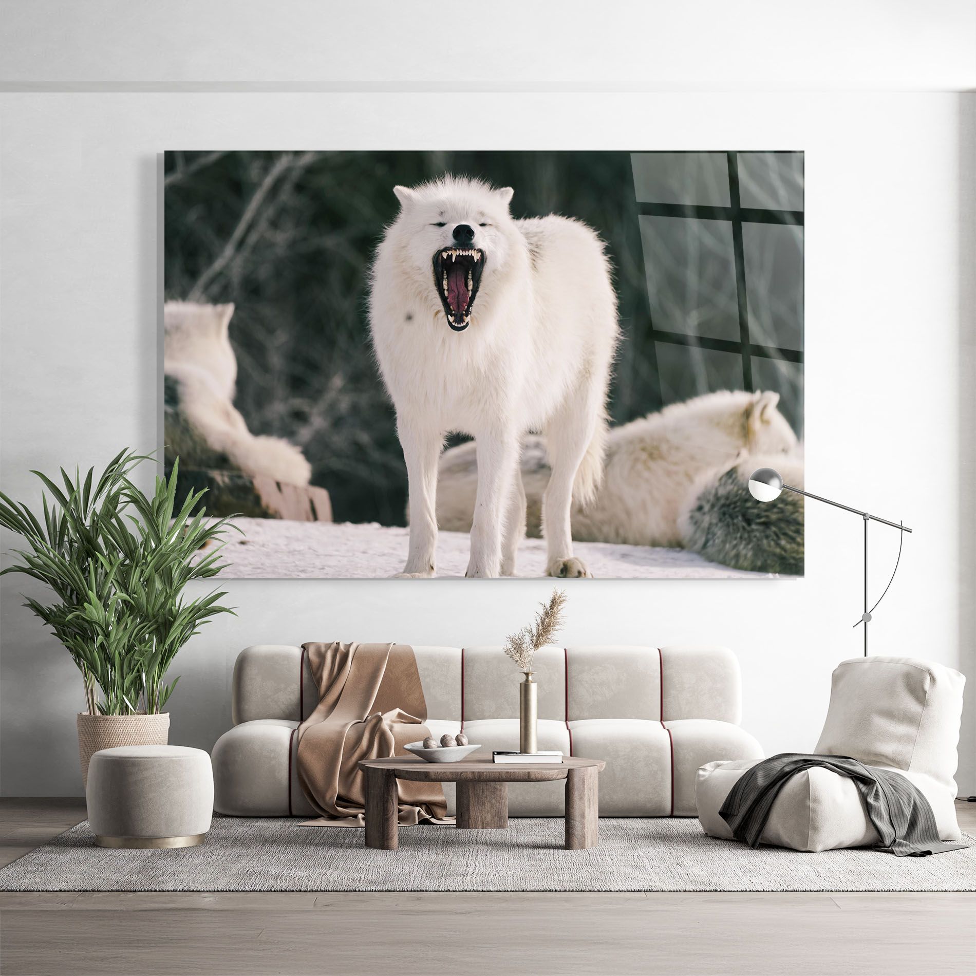 Laughing White Wolf mockup 9