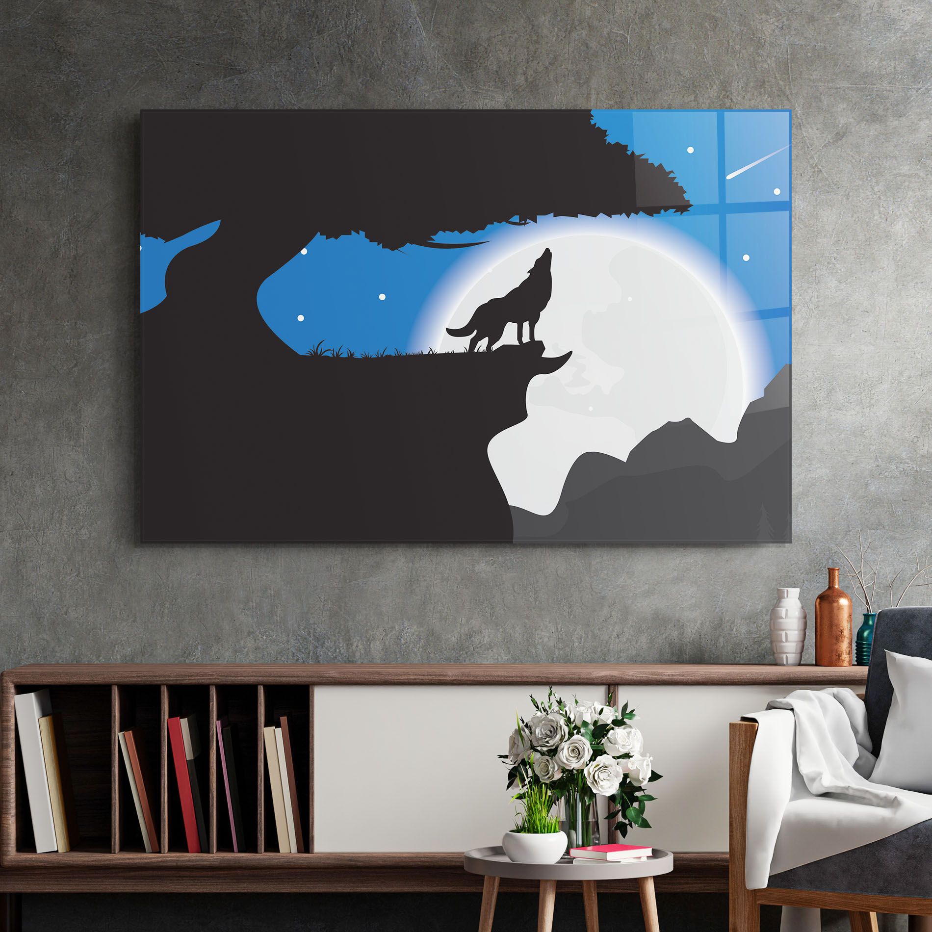 Blue Light Wolf mockup 2
