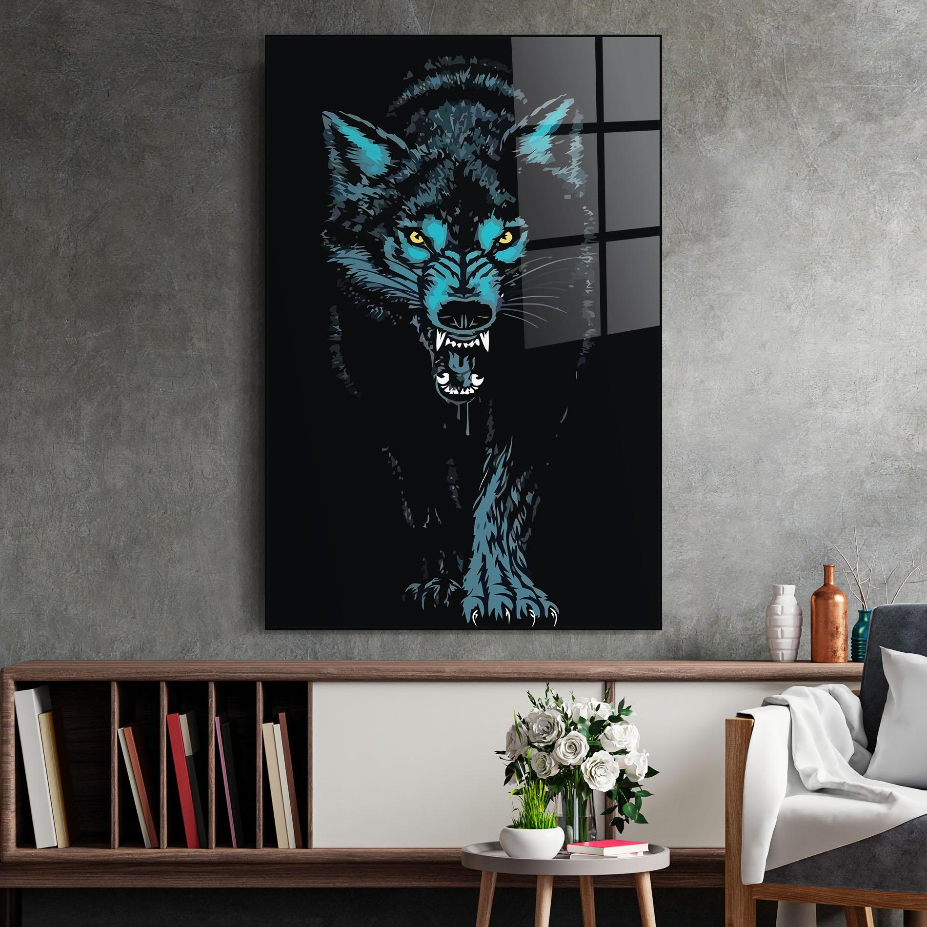 Üvegkép Blue Wolf mockup 2