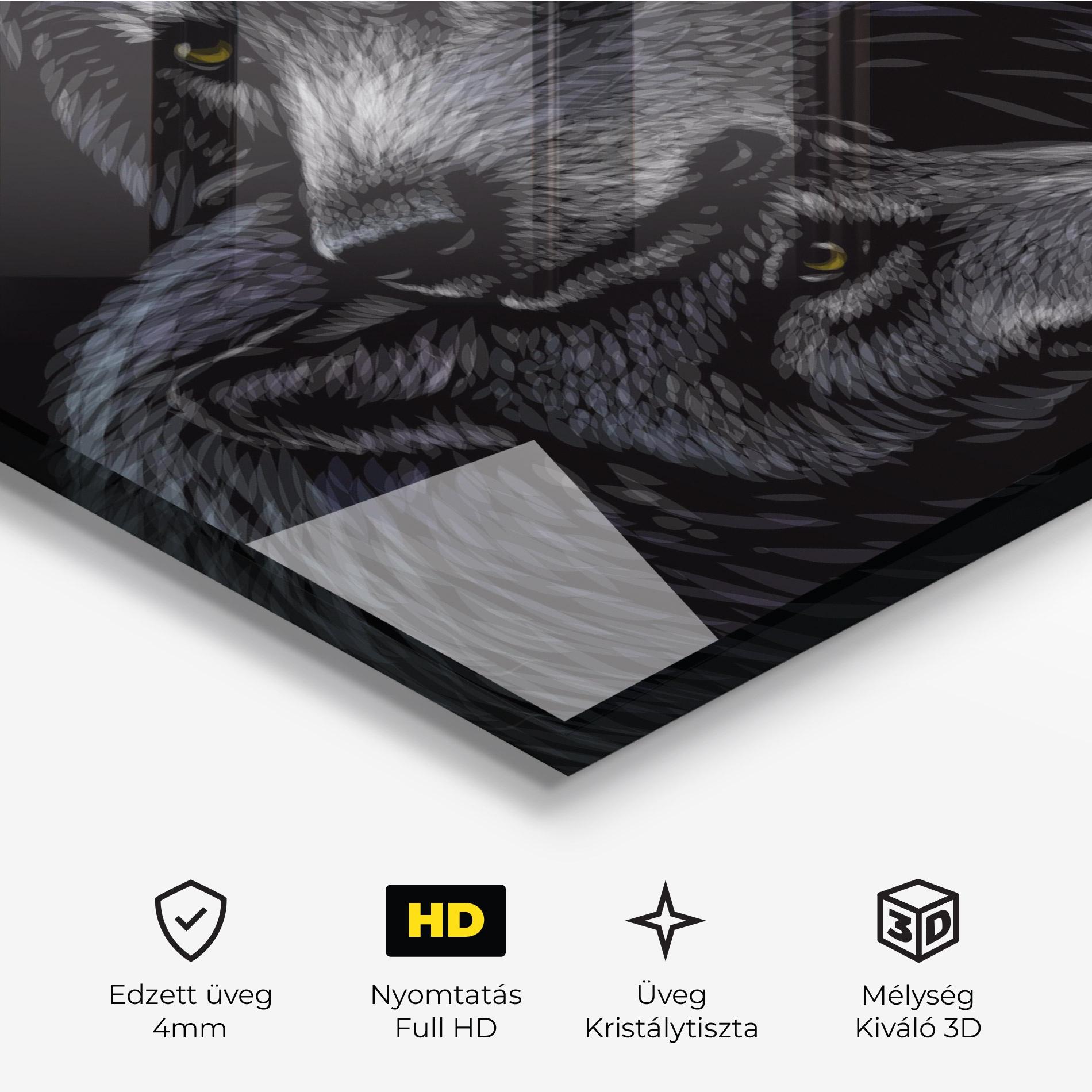 Üvegkép Mom Wolf mockup 3