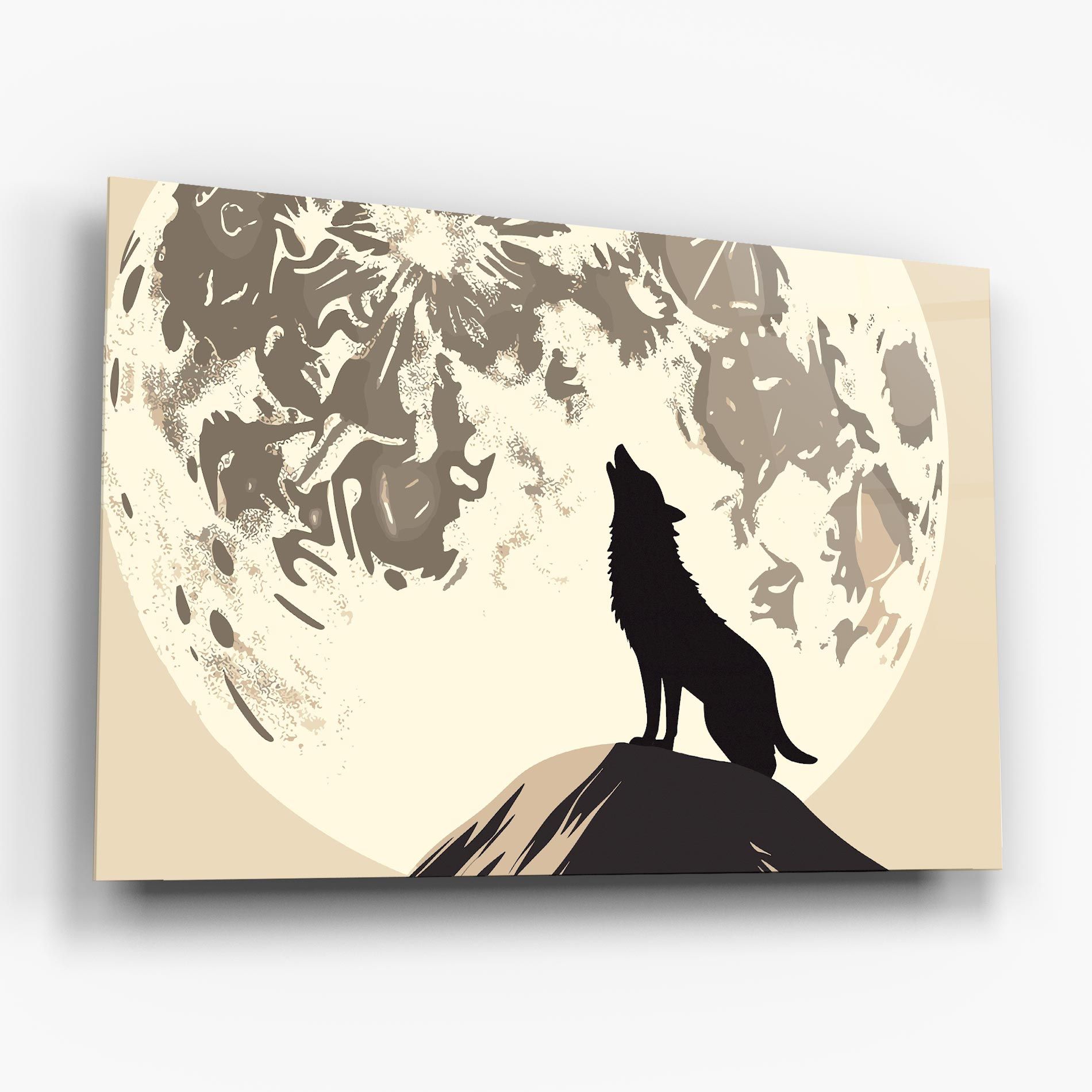 Cream Moon Wolf mockup 6