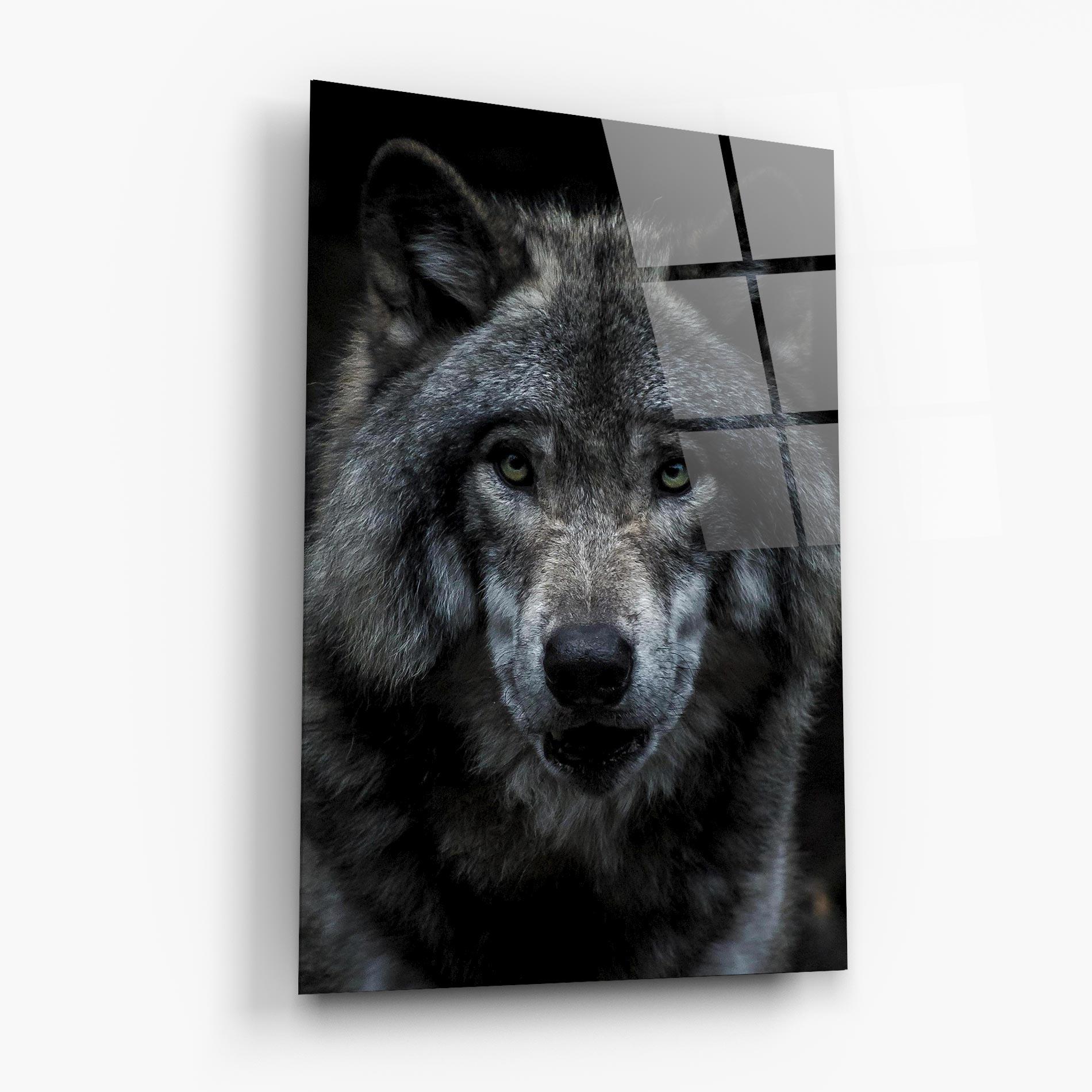 Üvegkép Angry Wolf mockup 6