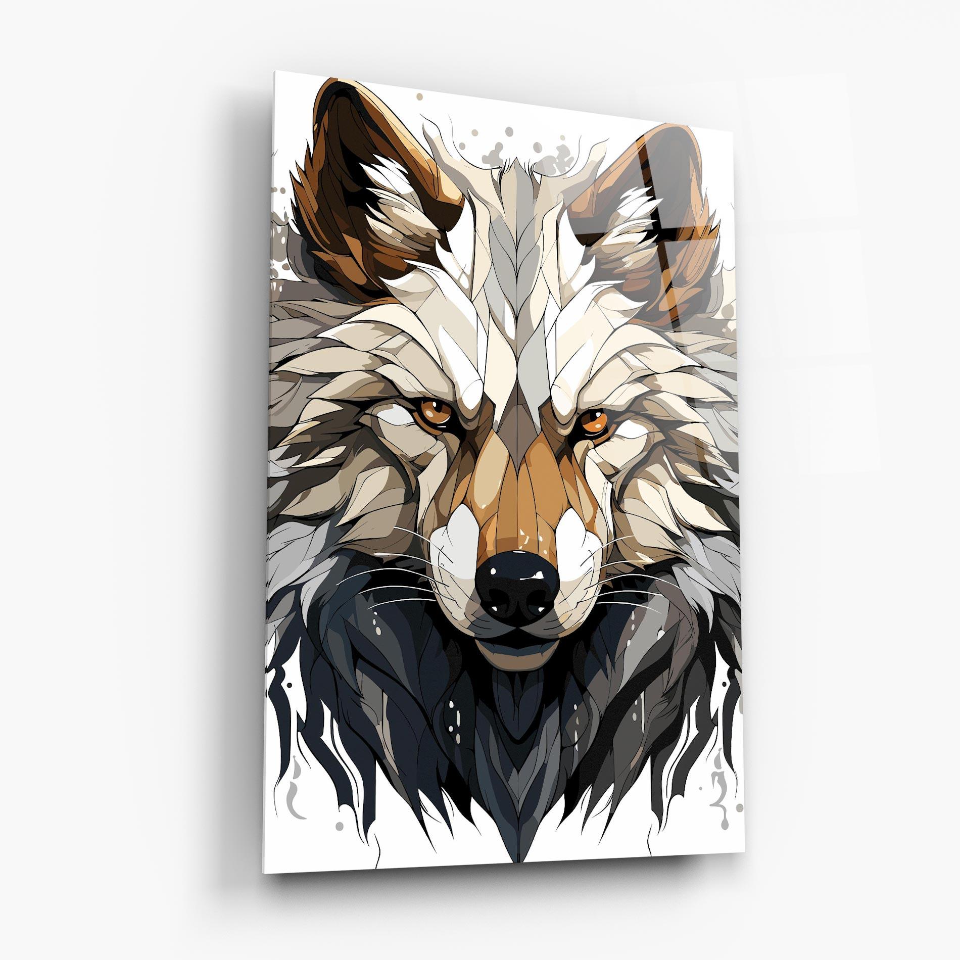 Üvegkép Brown Wolf mockup 6