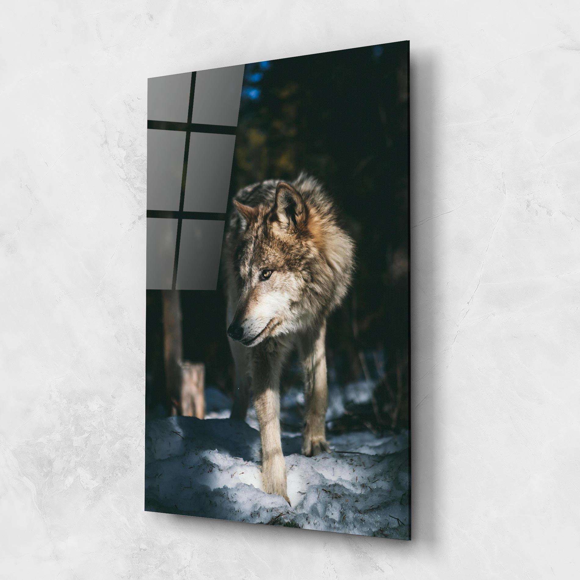 Üvegkép Forest Wolf mockup 1