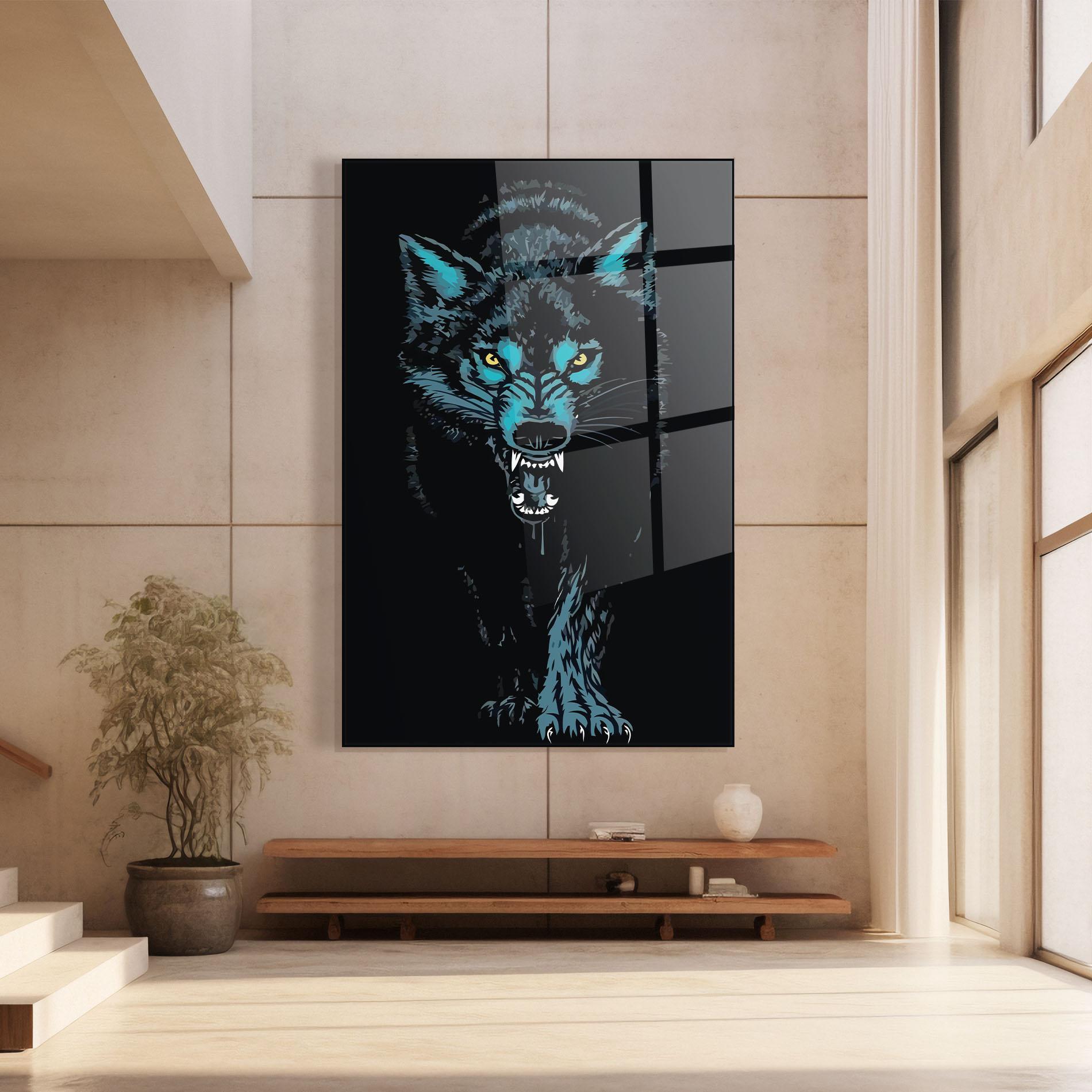 Üvegkép Blue Wolf mockup 8
