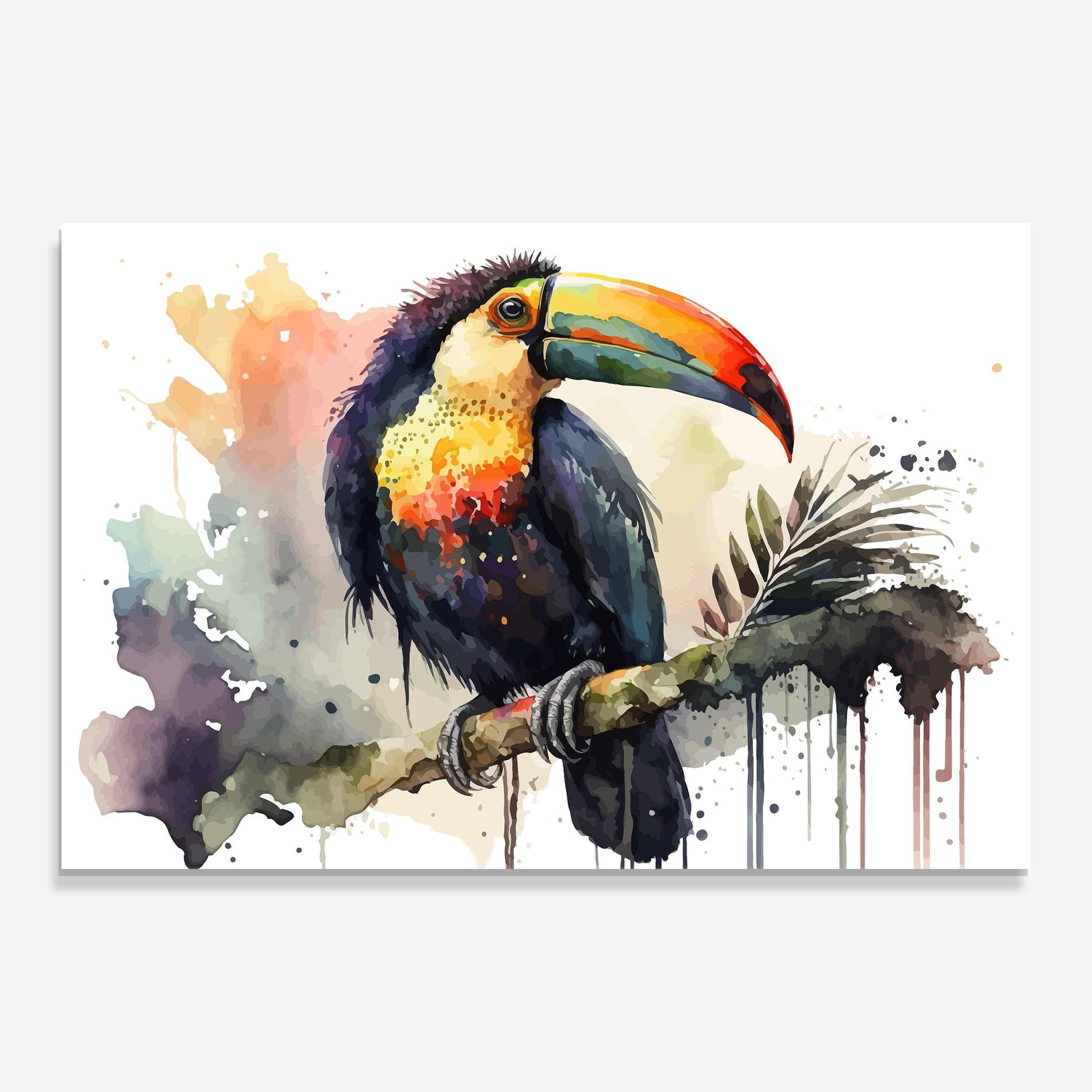 Üvegkép Beautiful Toucan Art mockup 0