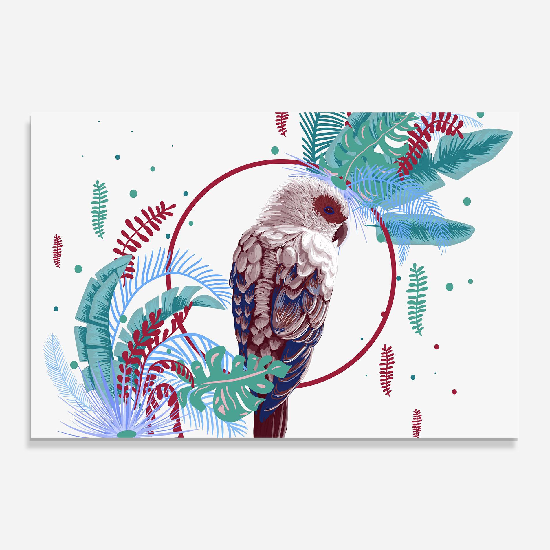 Üvegkép Bright Bird mockup 0