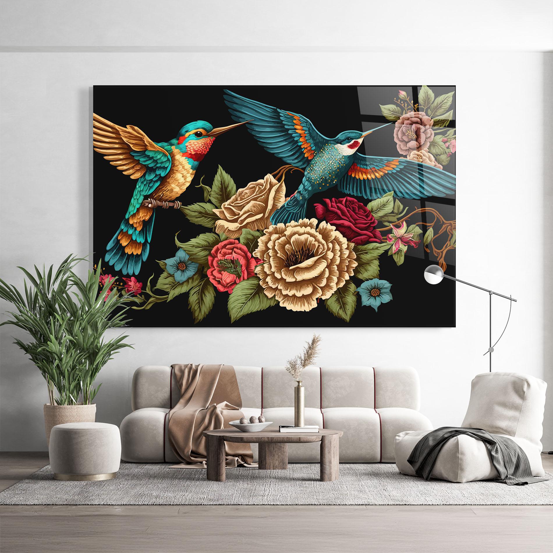 Üvegkép Blue Birds mockup 9