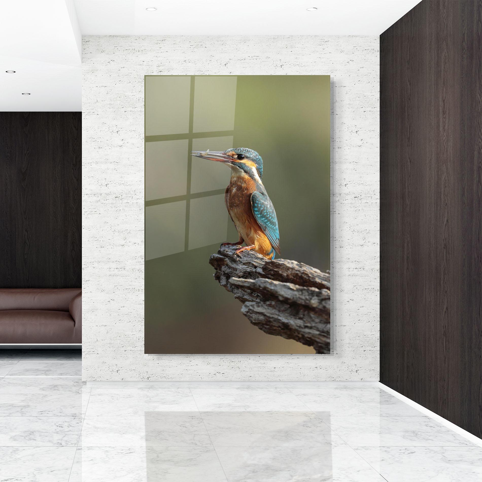 Üvegkép Female Kingfisher mockup 9