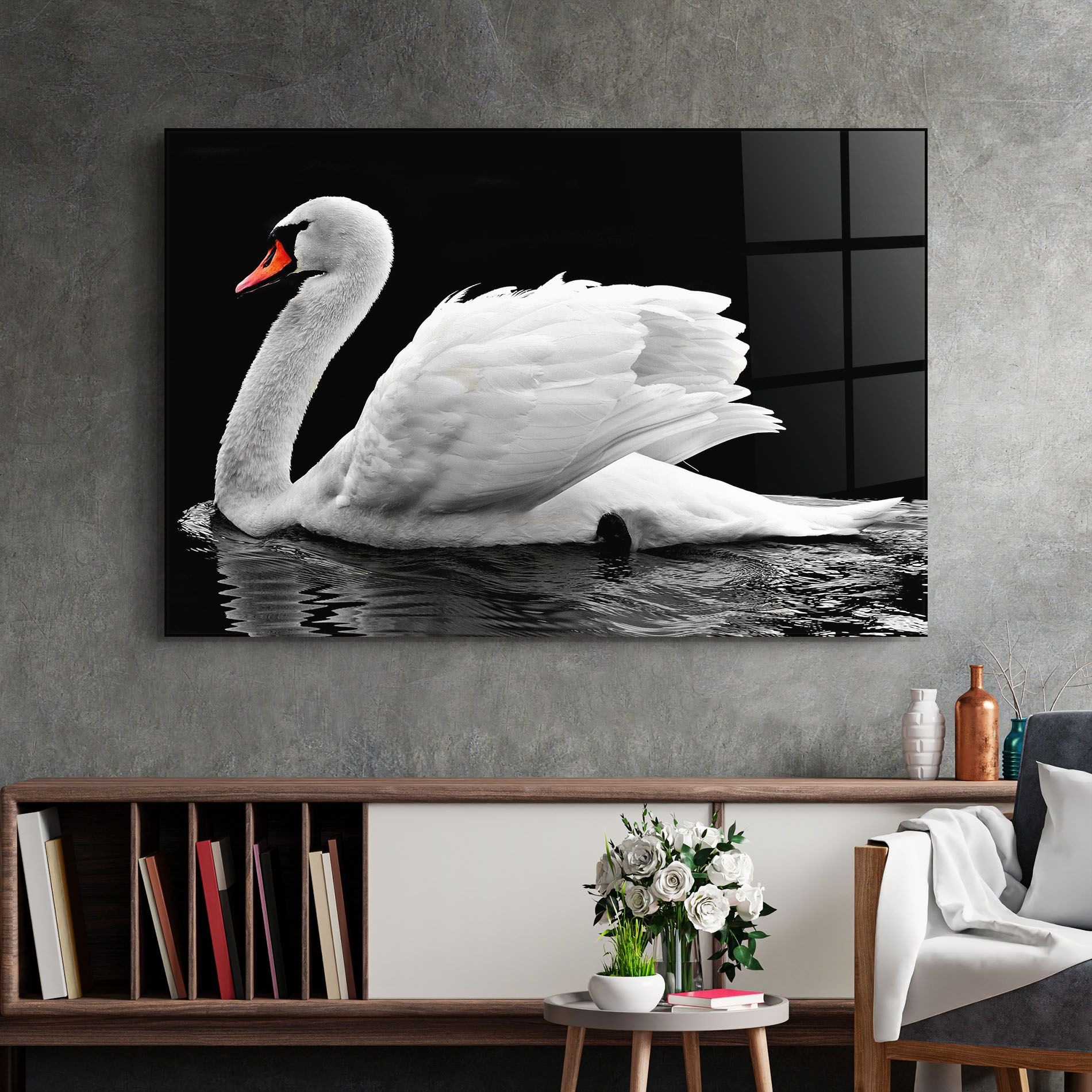 Black And White Swan mockup 2