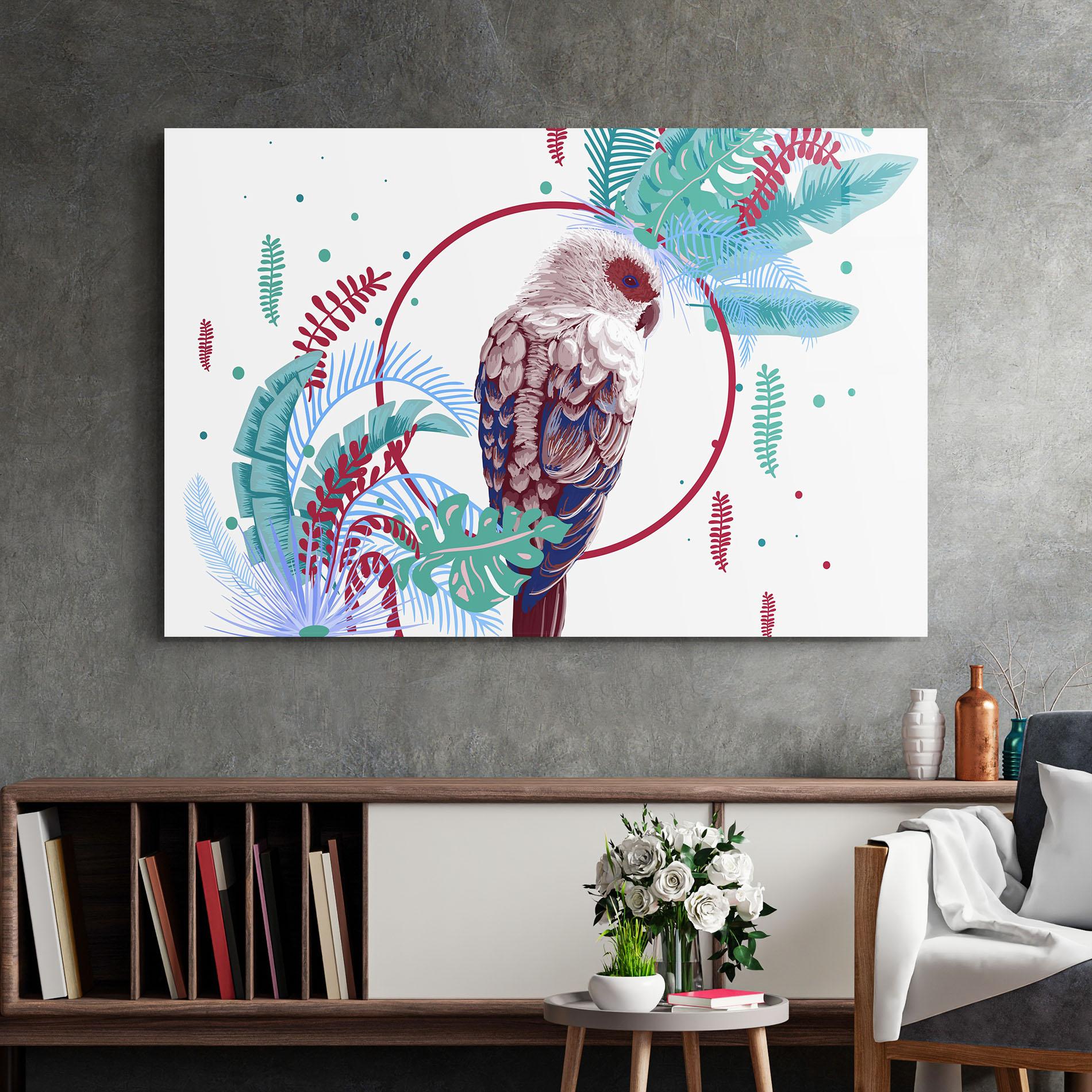 Üvegkép Bright Bird mockup 2