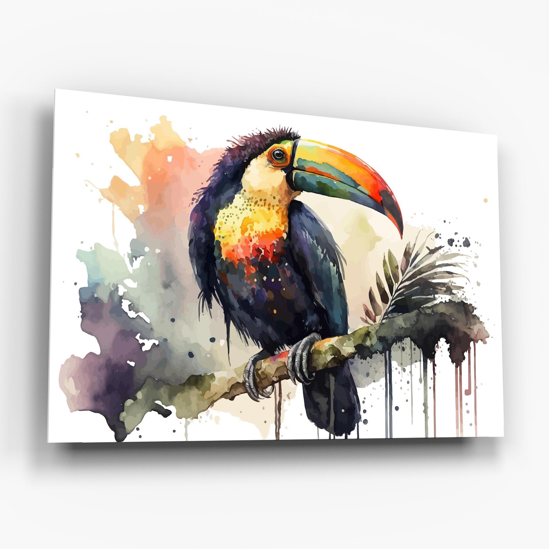 Üvegkép Beautiful Toucan Art mockup 6
