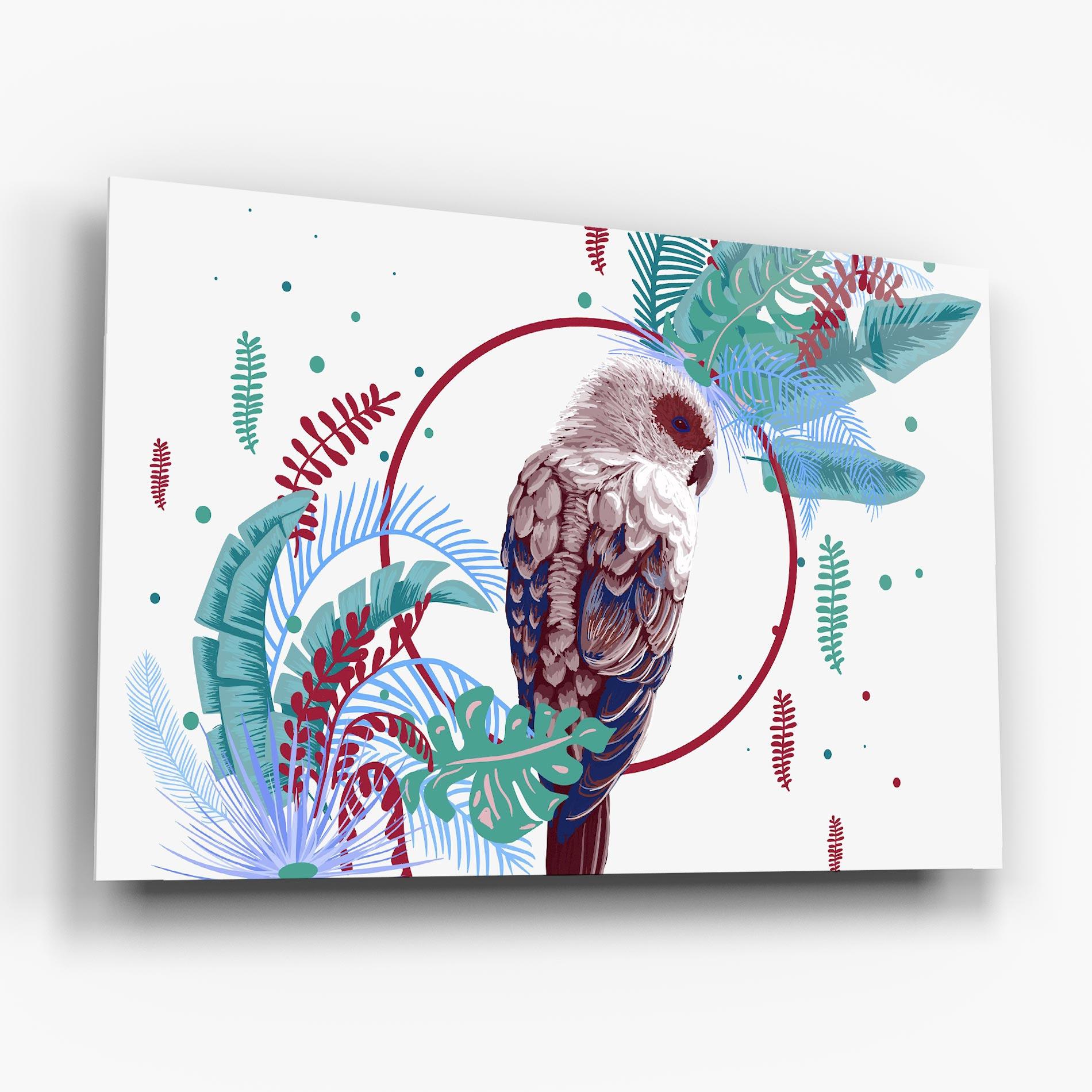 Üvegkép Bright Bird mockup 6