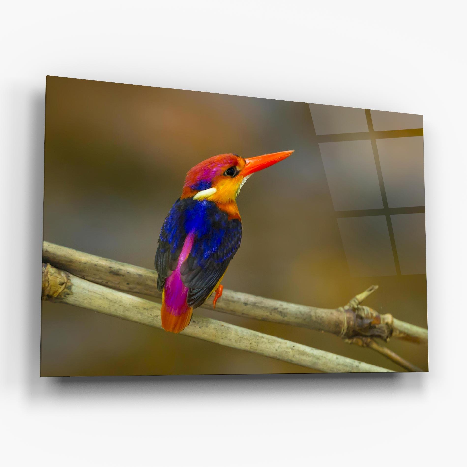 Üvegkép Colorful Bird mockup 6