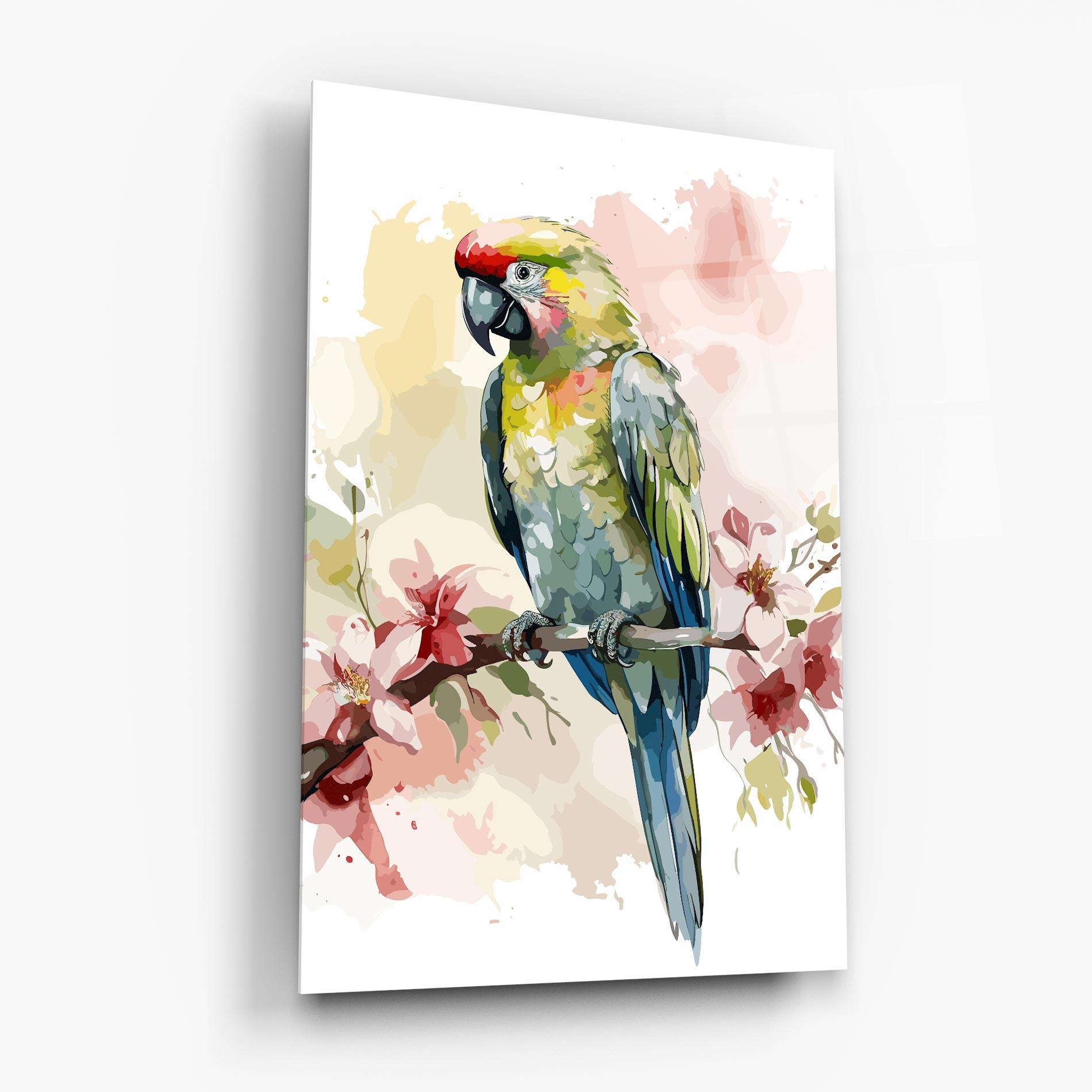 Üvegkép Beautiful Parrot mockup 6