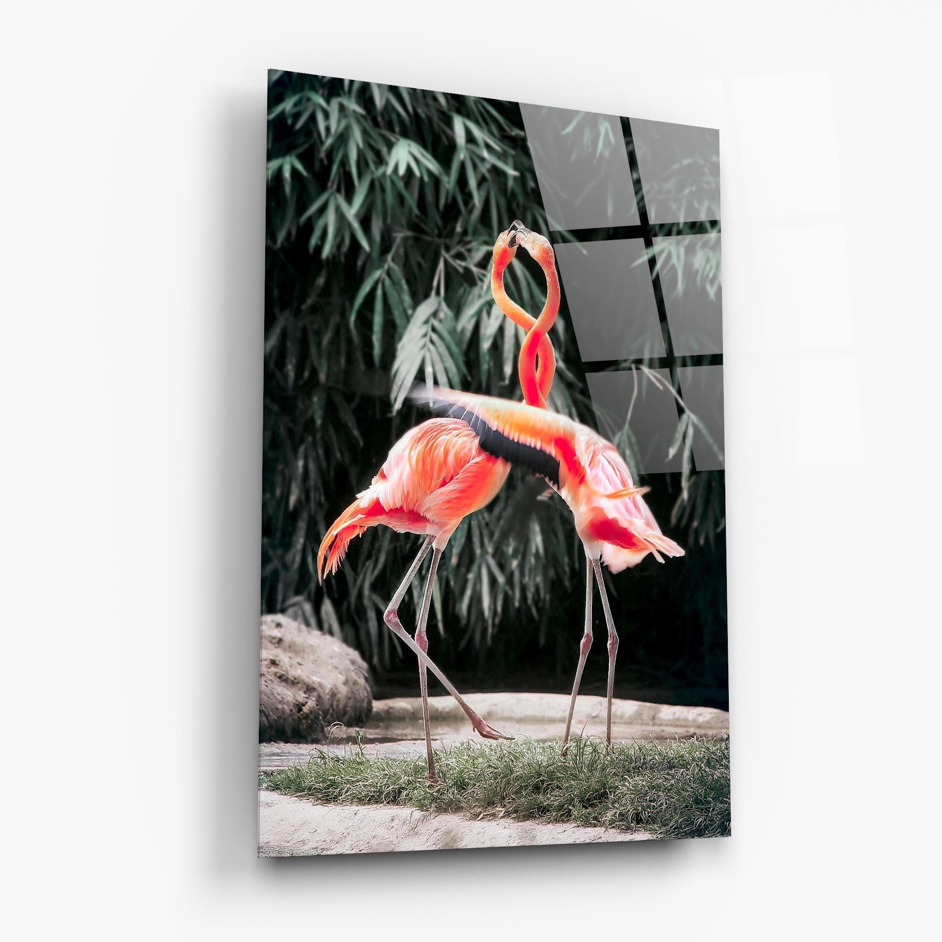 Üvegkép Flamingo Love mockup 6