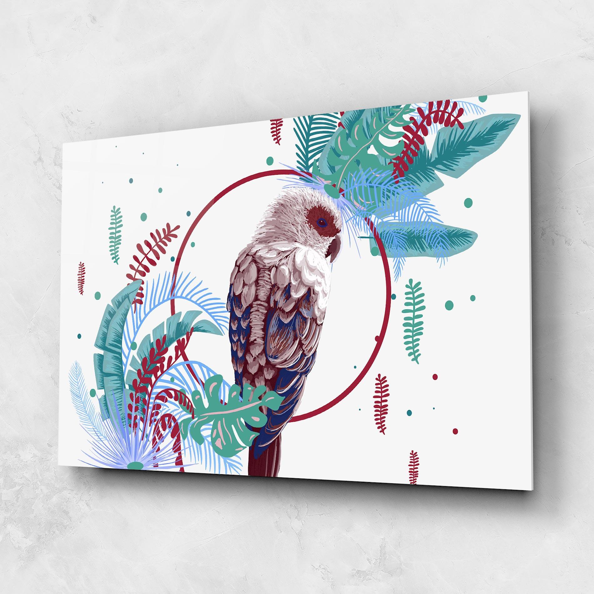 Üvegkép Bright Bird mockup 1