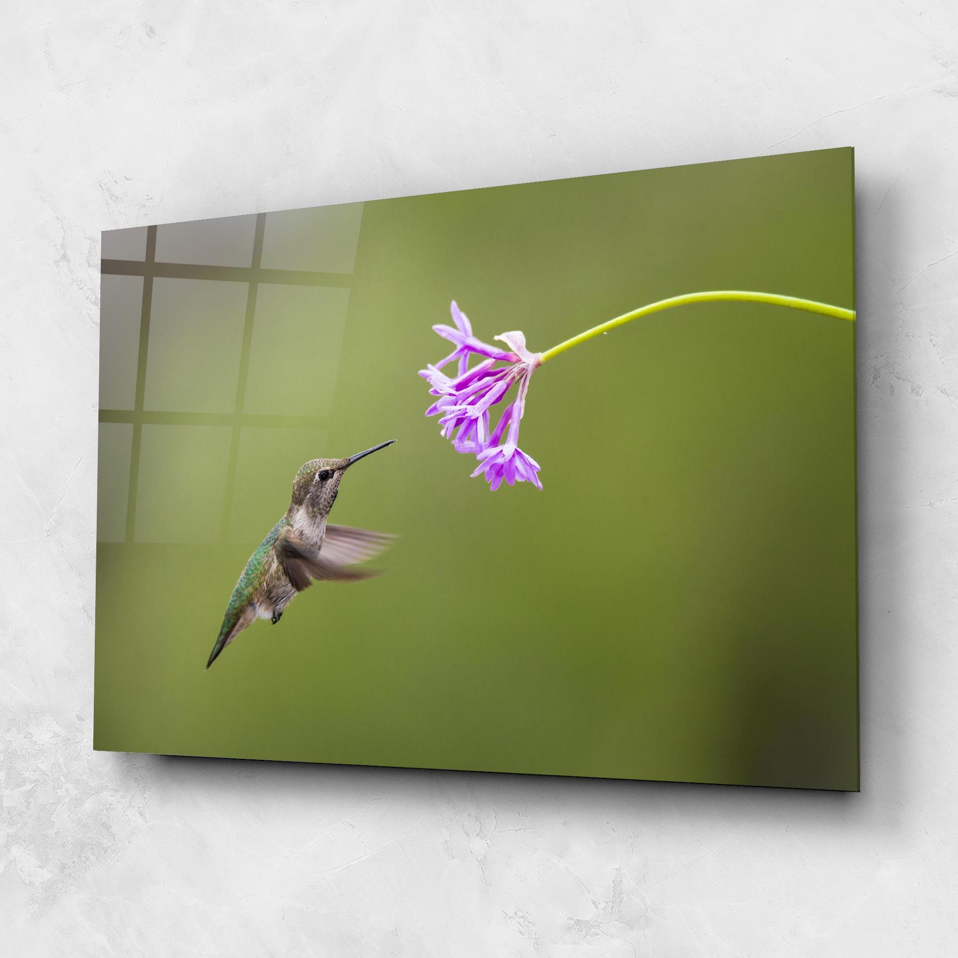 Üvegkép Cute Hummingbird mockup 1