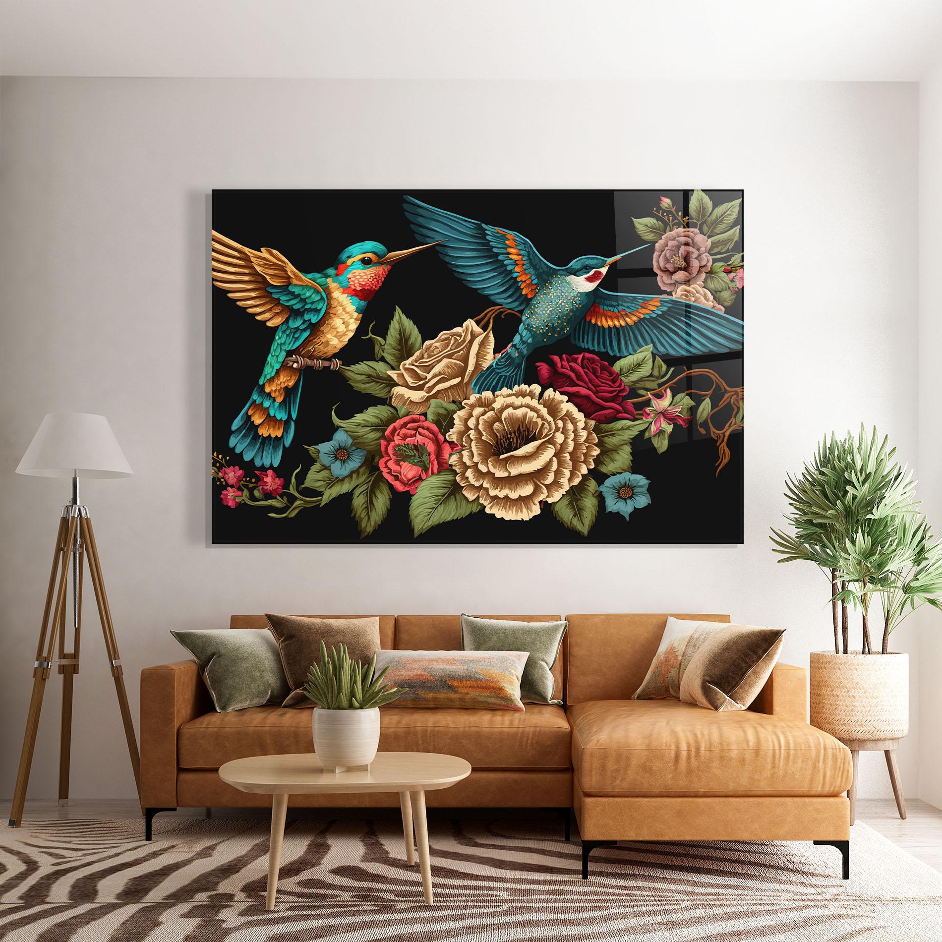 Üvegkép Blue Birds mockup 7