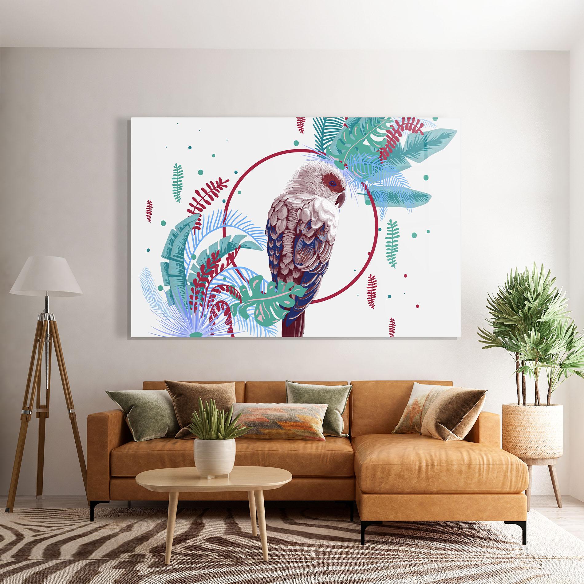 Üvegkép Bright Bird mockup 7