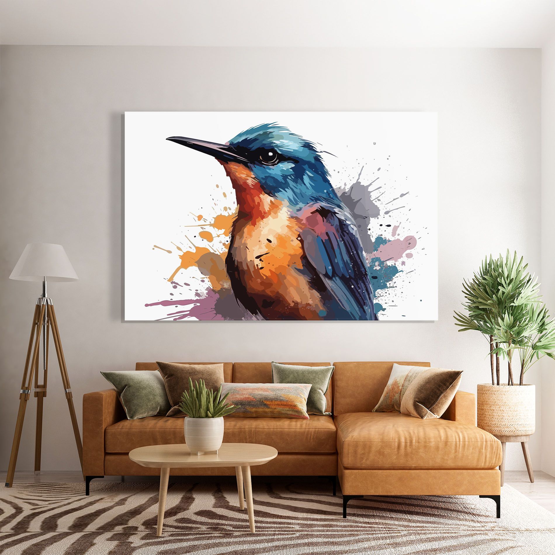 Brush Style Bird mockup 7