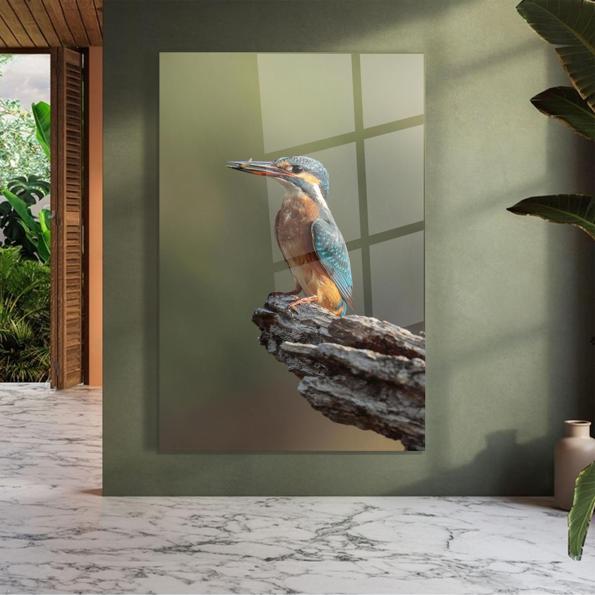 Üvegkép Female Kingfisher mockup 7