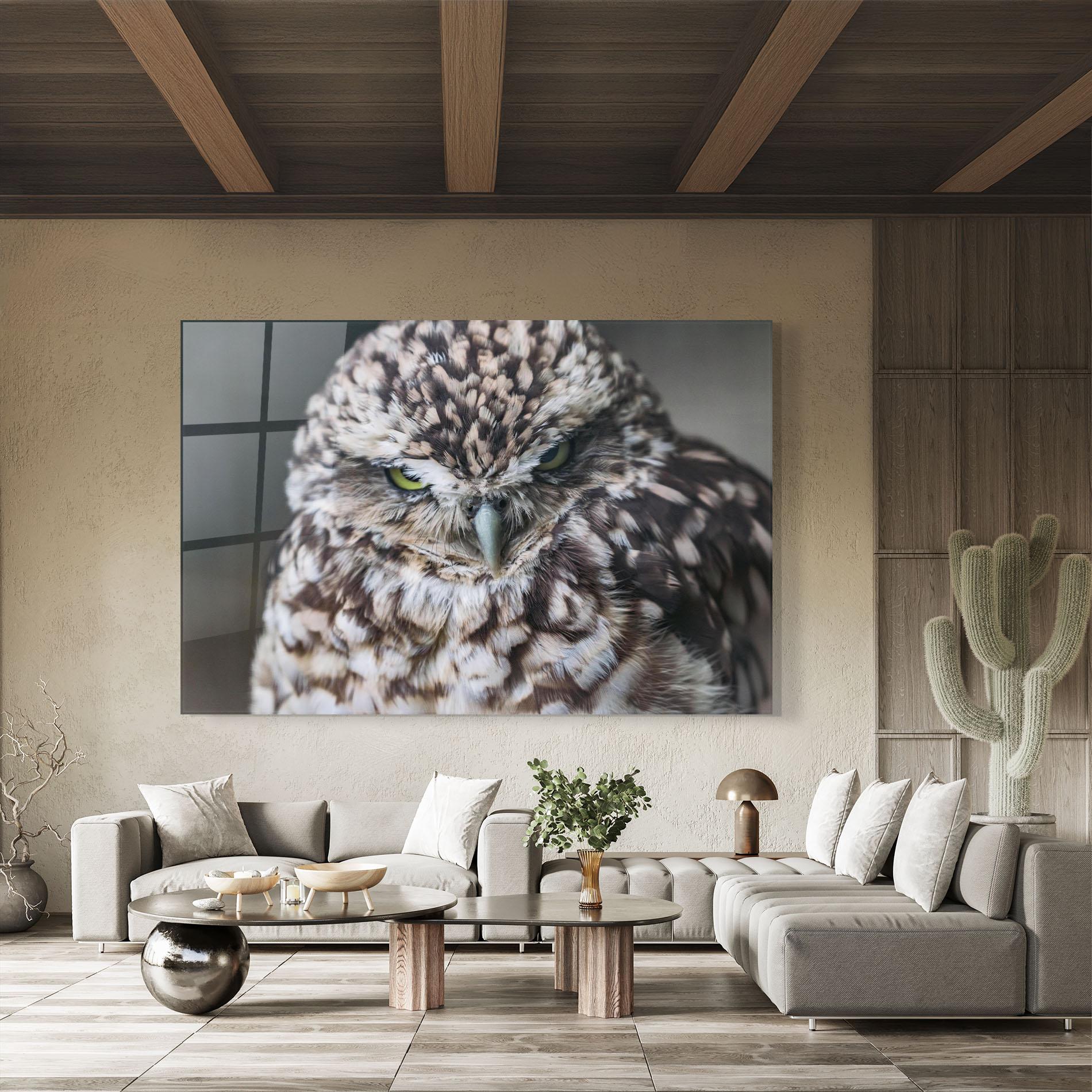 Üvegkép Angry Little Owl mockup 8