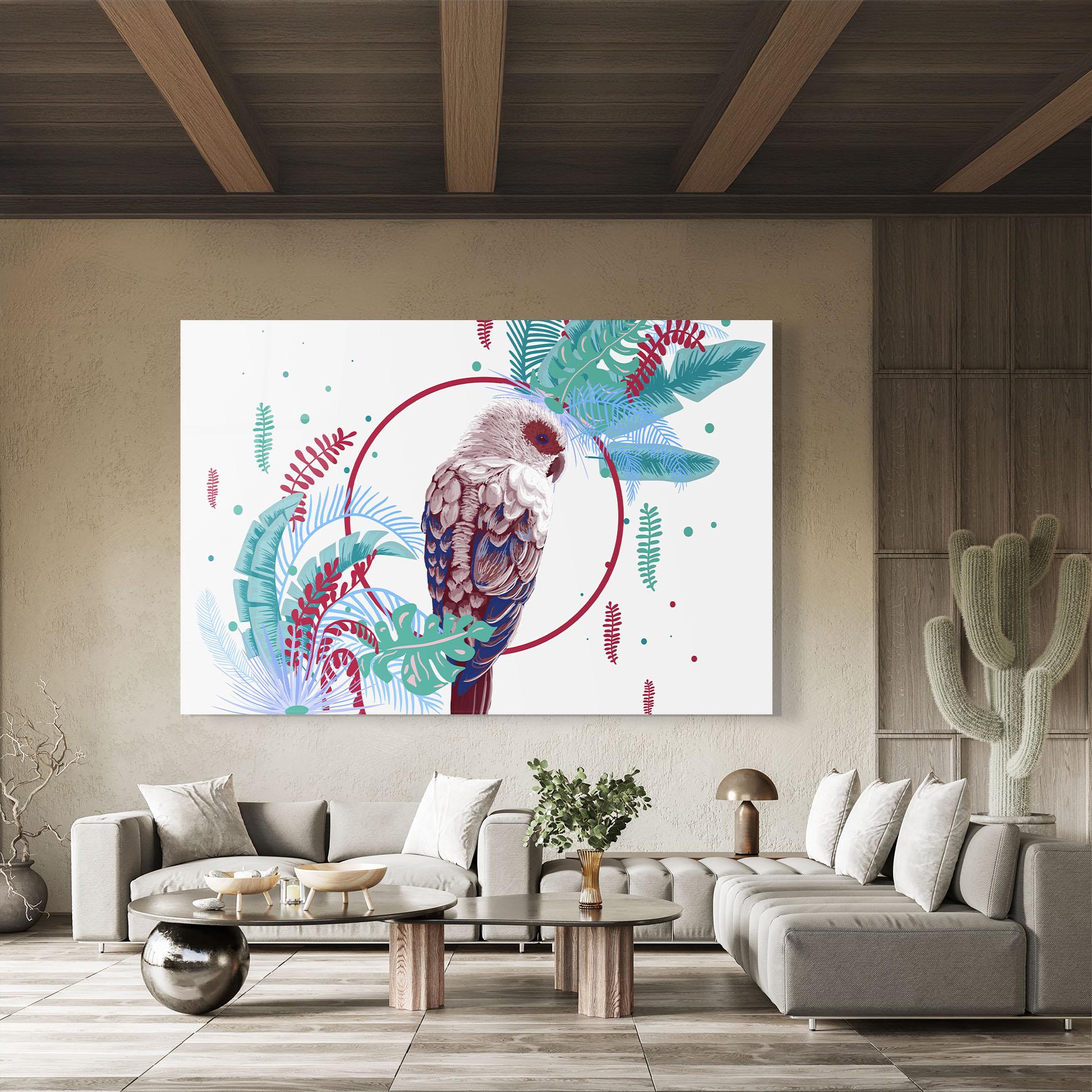 Üvegkép Bright Bird mockup 8