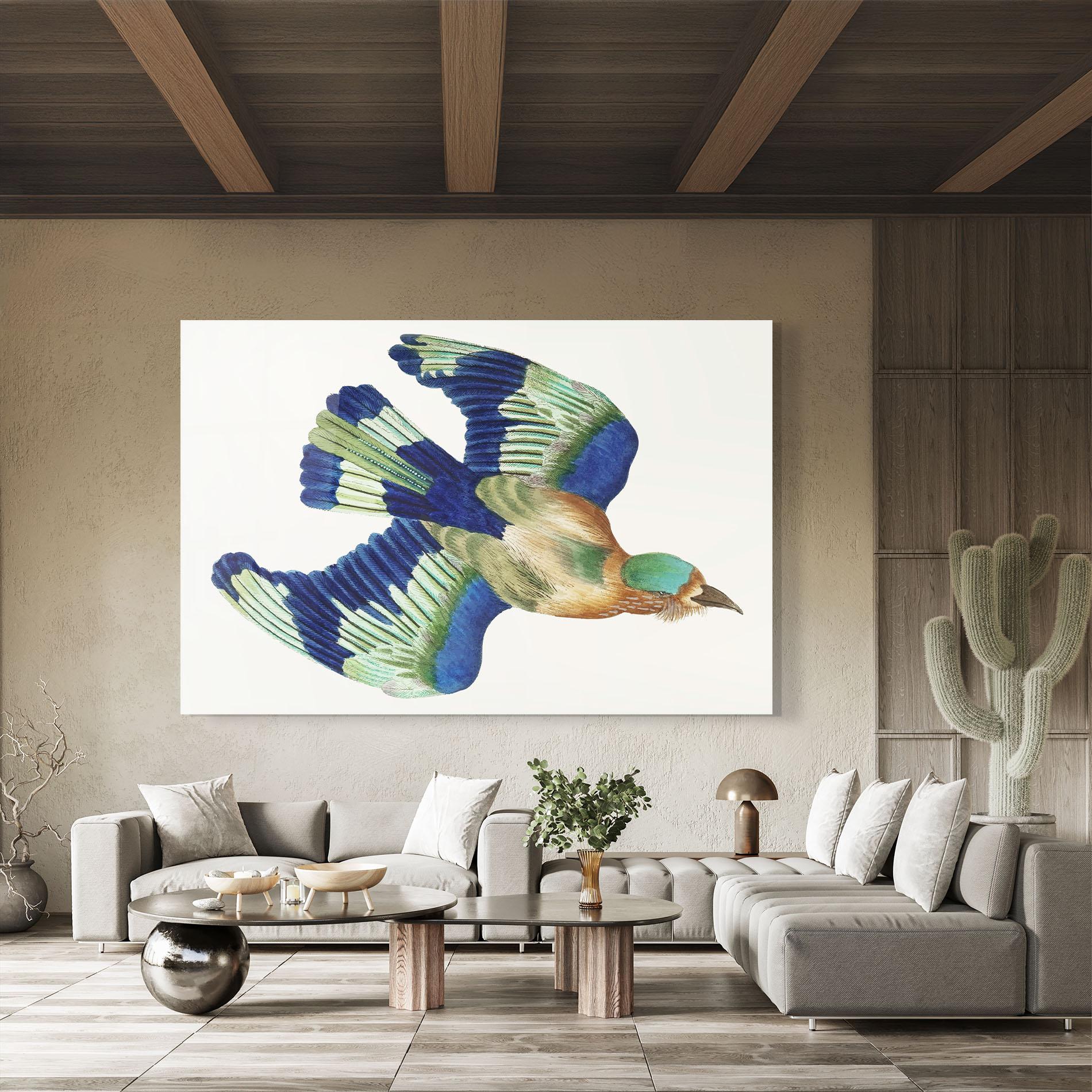 Üvegkép Green Blue Bird mockup 8