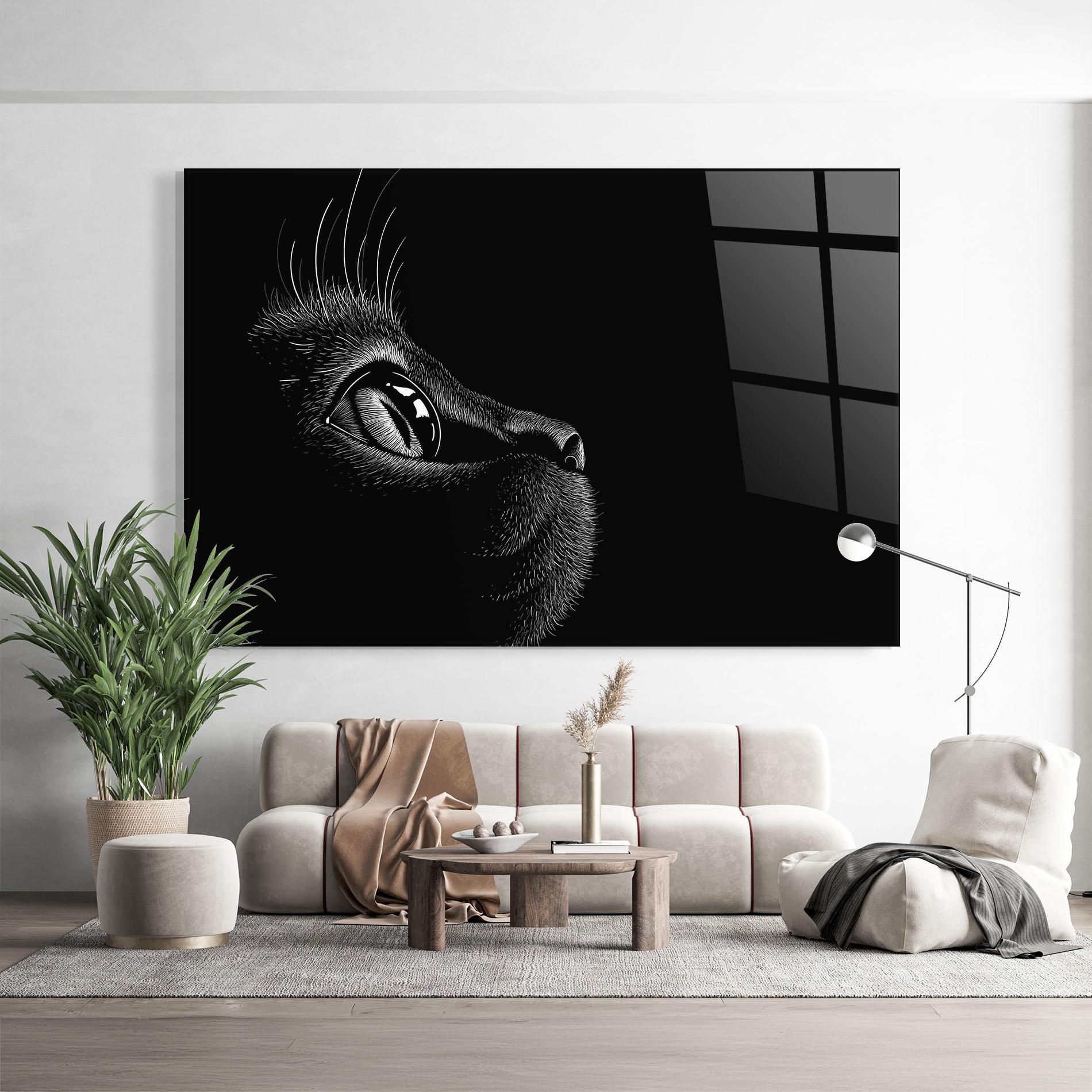 Üvegkép Glass Eye Cat mockup 9