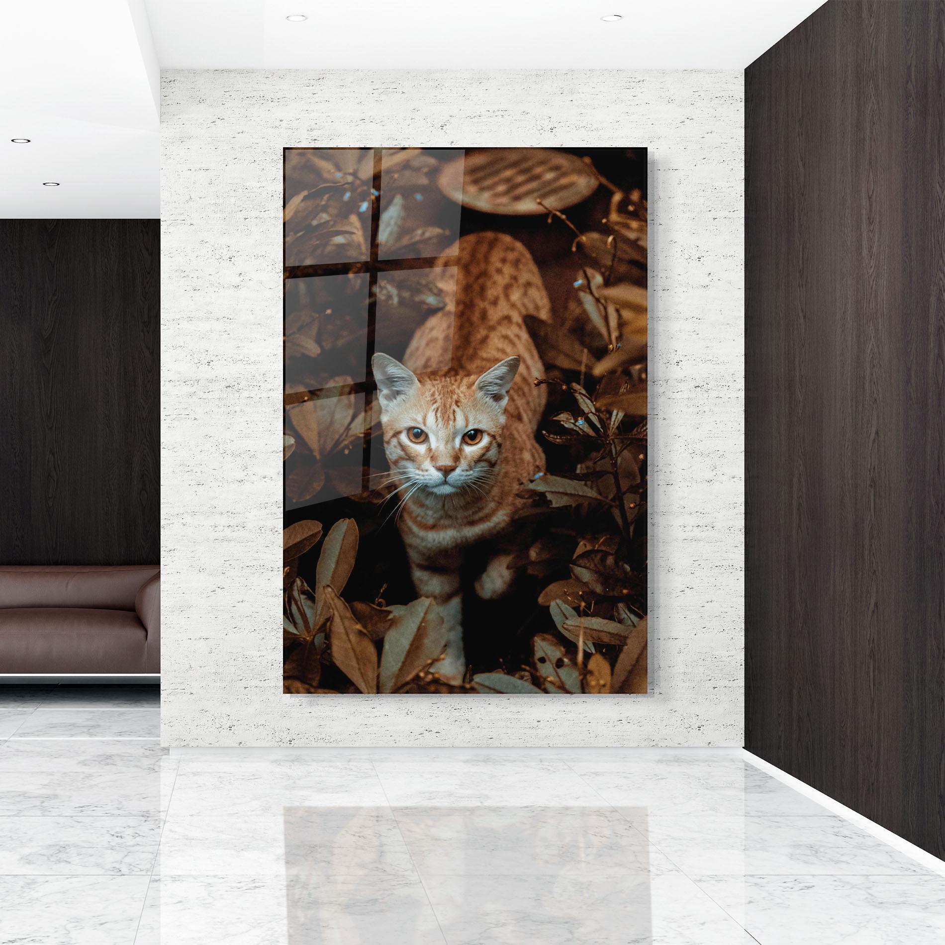 Üvegkép Autumn Orange Cat mockup 9