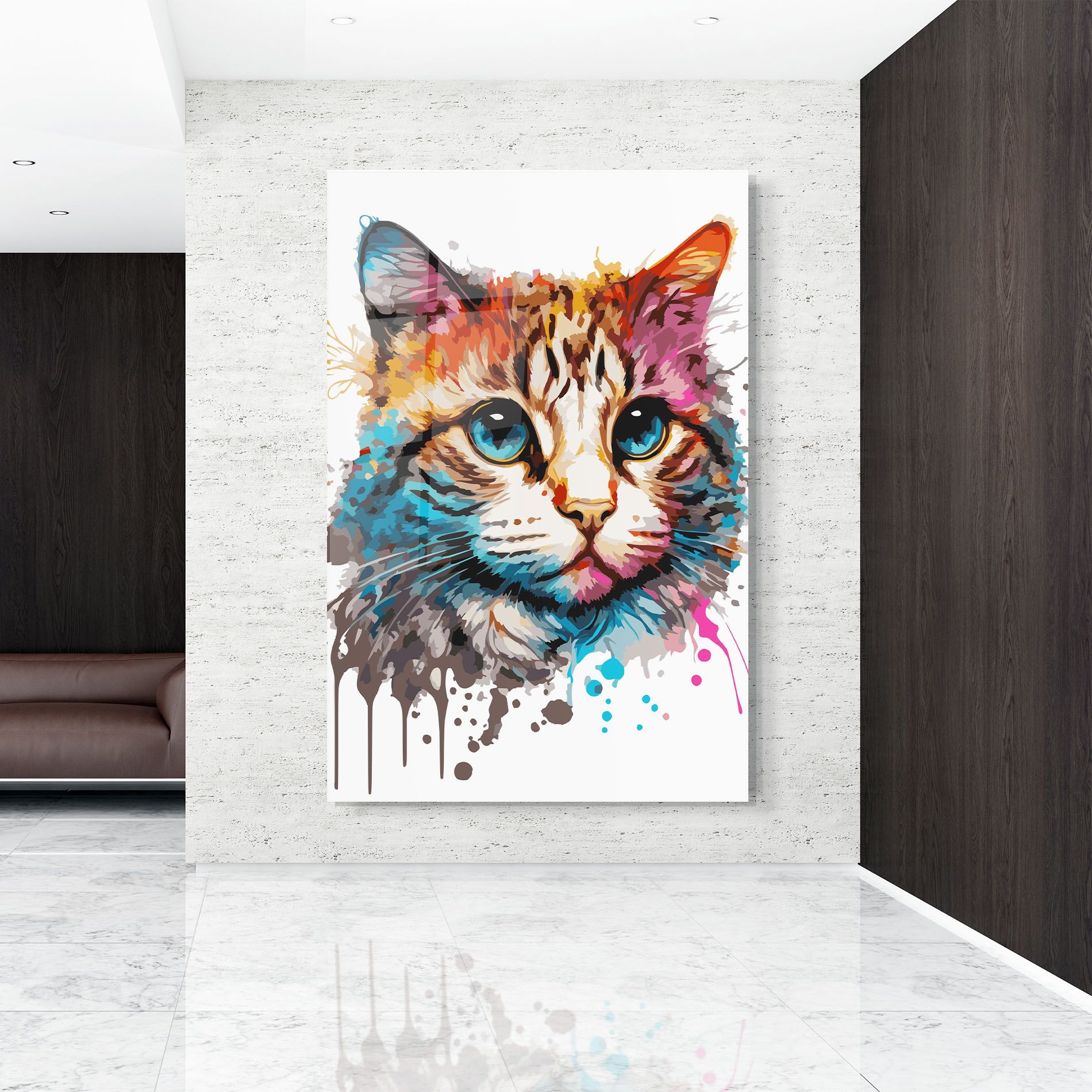 Blue Eyes Cat mockup 9