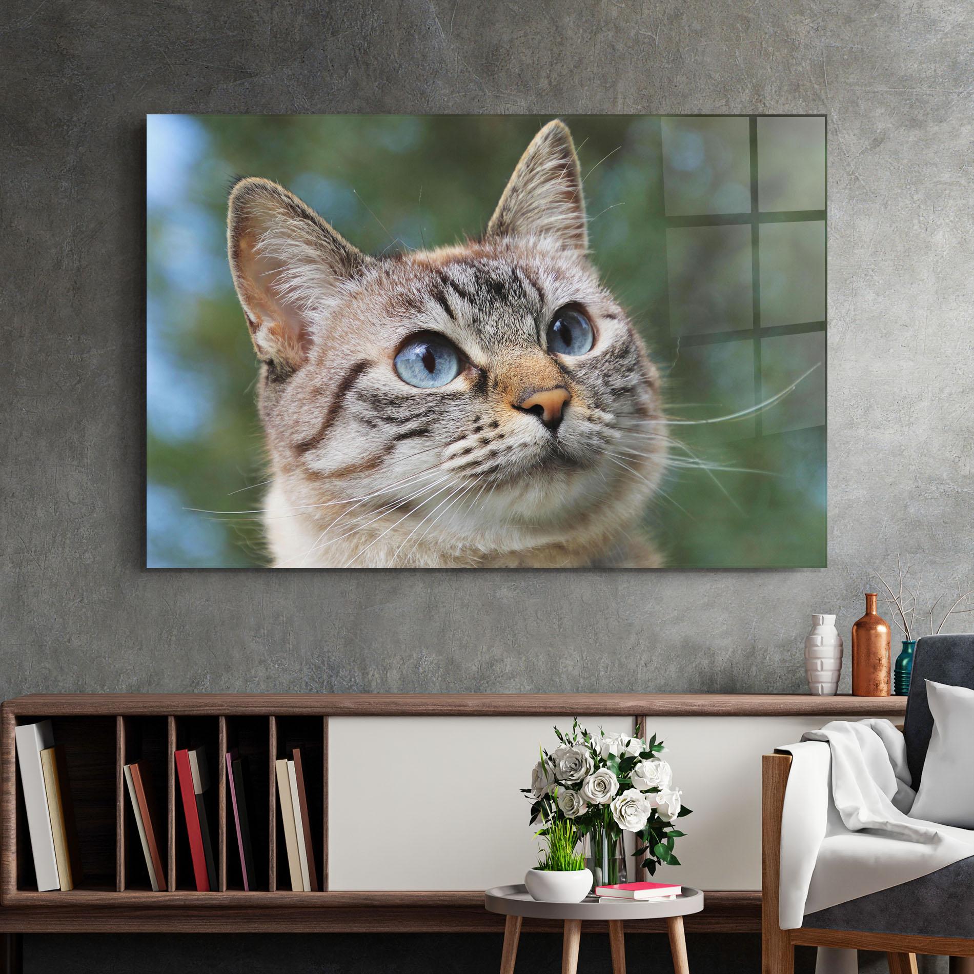 Üvegkép Blue Eyes Cutie mockup 2