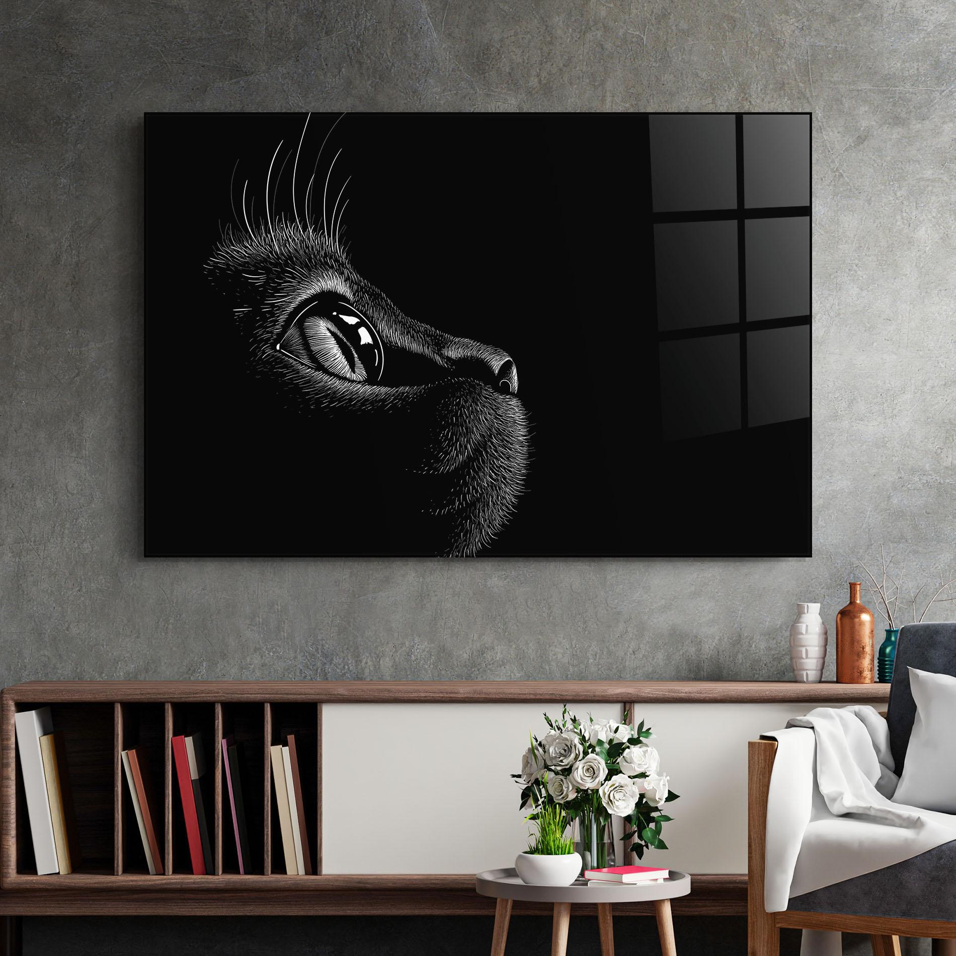 Üvegkép Glass Eye Cat mockup 2